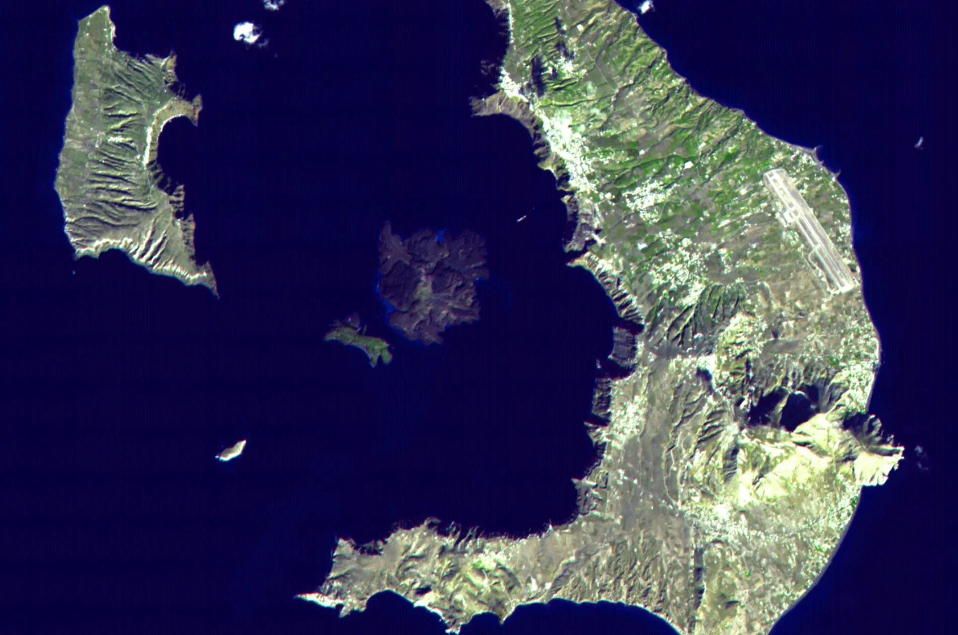 We probed Santorini’s volcano with sound to learn what’s going on beneath the surface