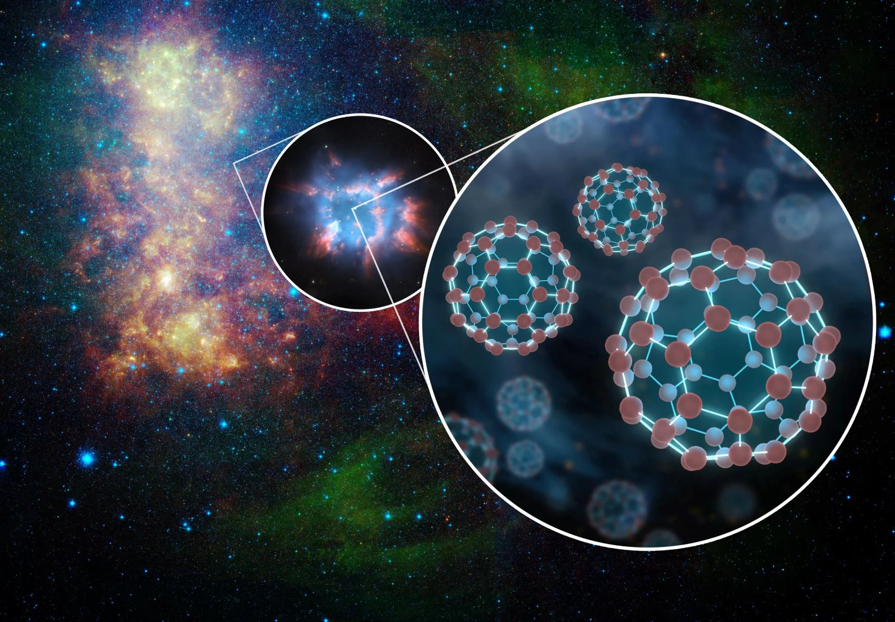 Hubble Finds Tiny “Electric Soccer Balls” in Space, Helps Solve Interstellar Mystery
