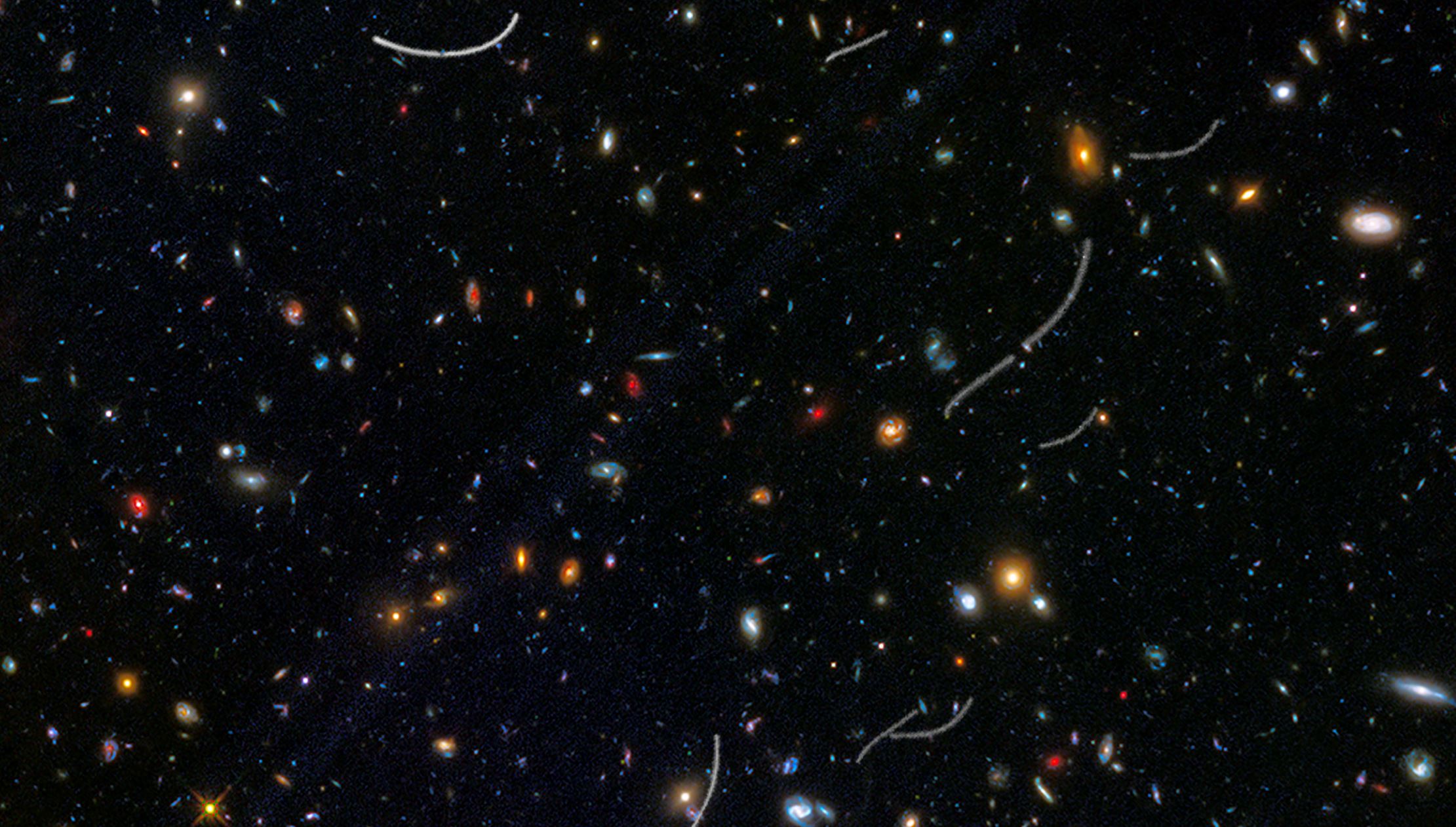 Image Credits: NASA, ESA, and B. Sunnquist and J. Mack (STScI) - Acknowledgment: NASA, ESA, and J. Lotz (STScI) and the HFF Team