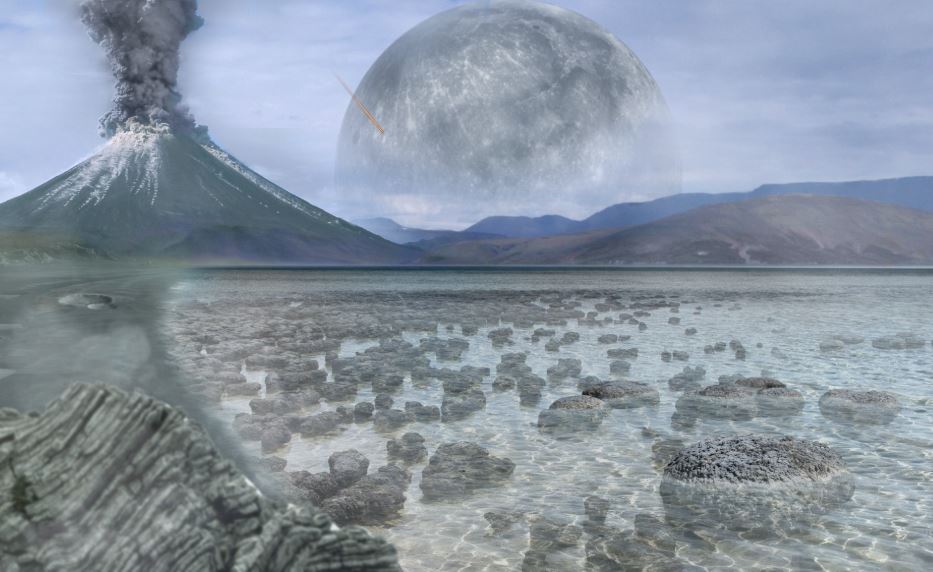 An artist's impression of the Archean Eon. - Image Credit: Tim Bertelink via Wikimedia Commons