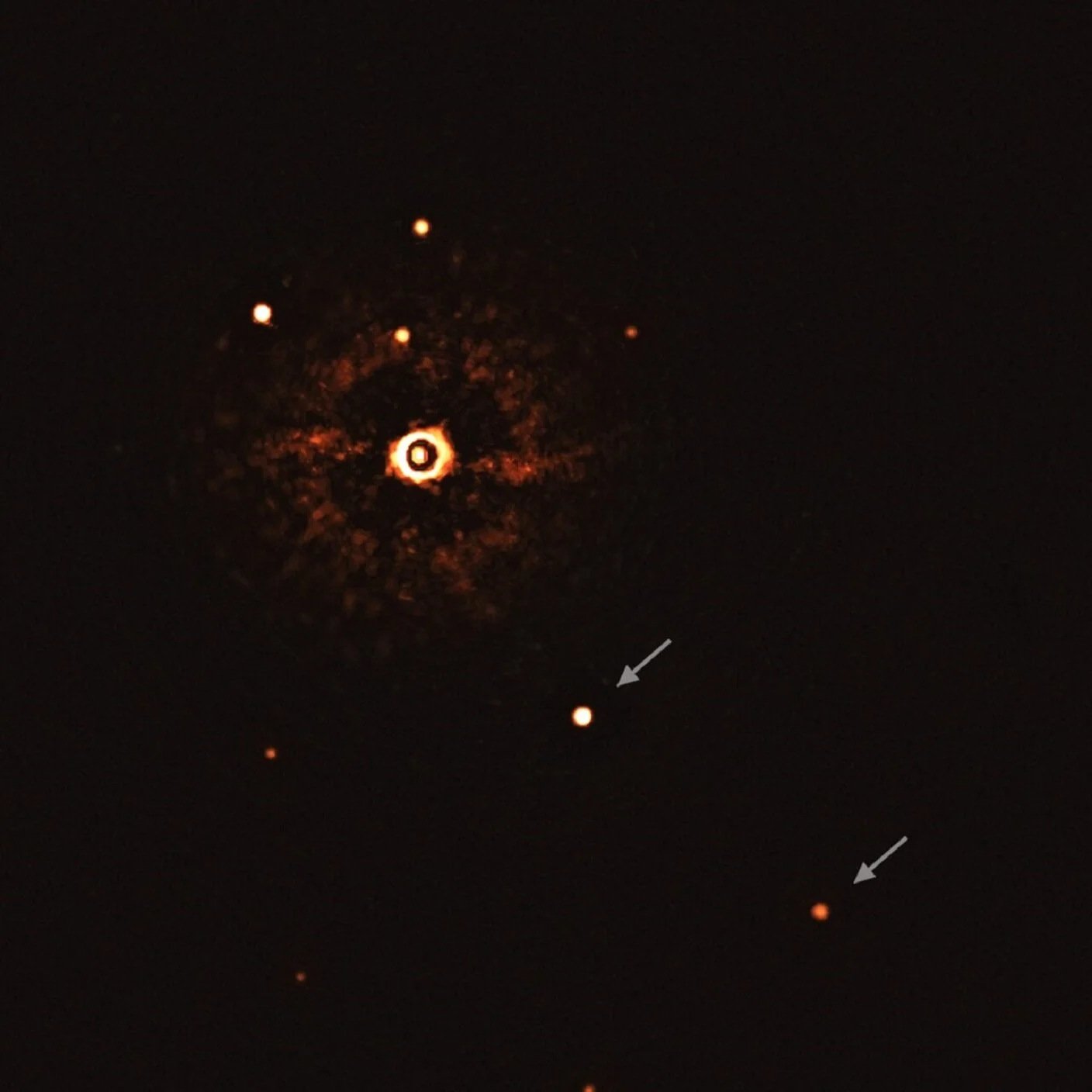First-ever direct photo of multiple planetary system around a sun-like star