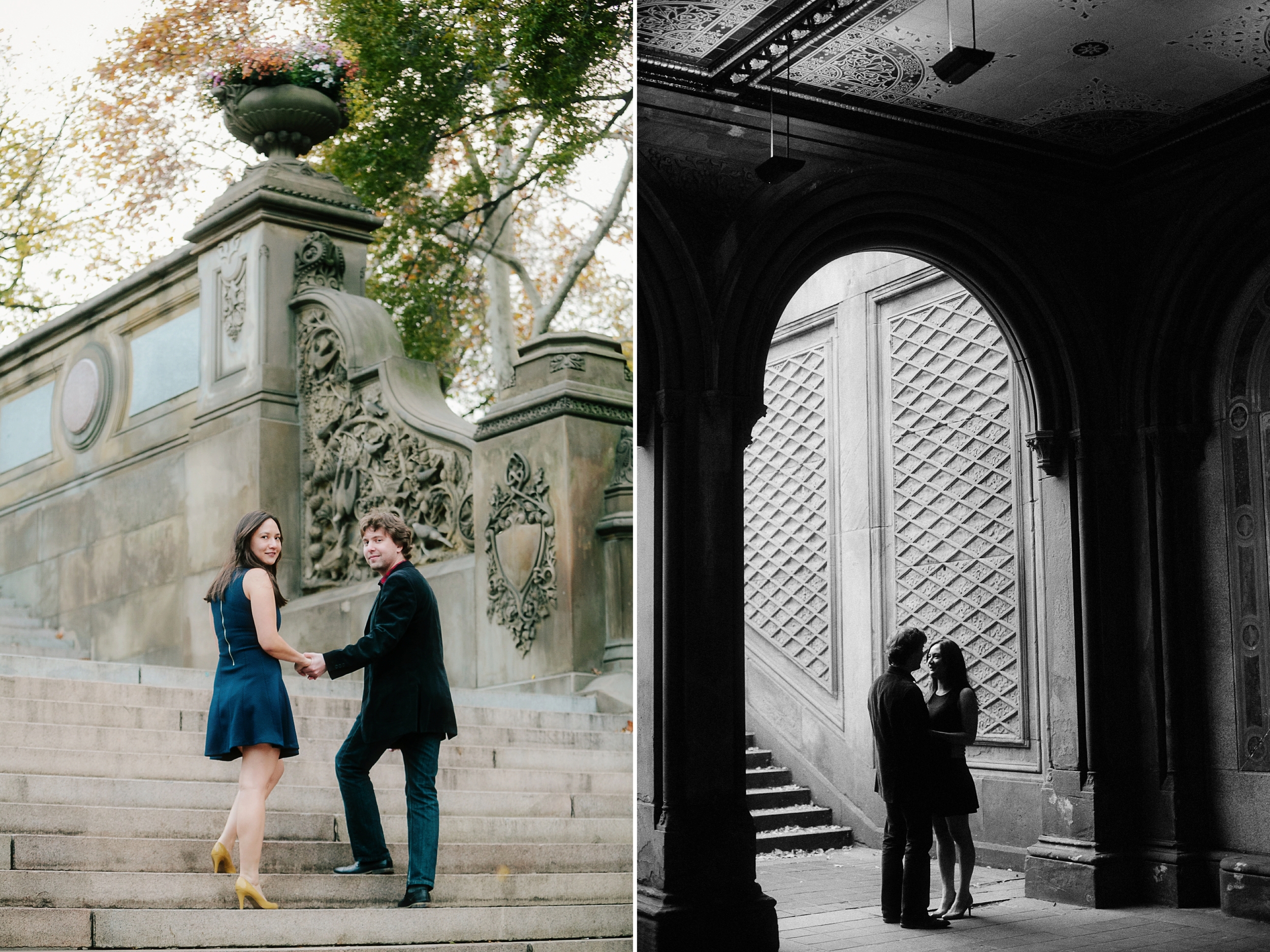 Central Park fall engagement session by Tanya Isaeva Photography