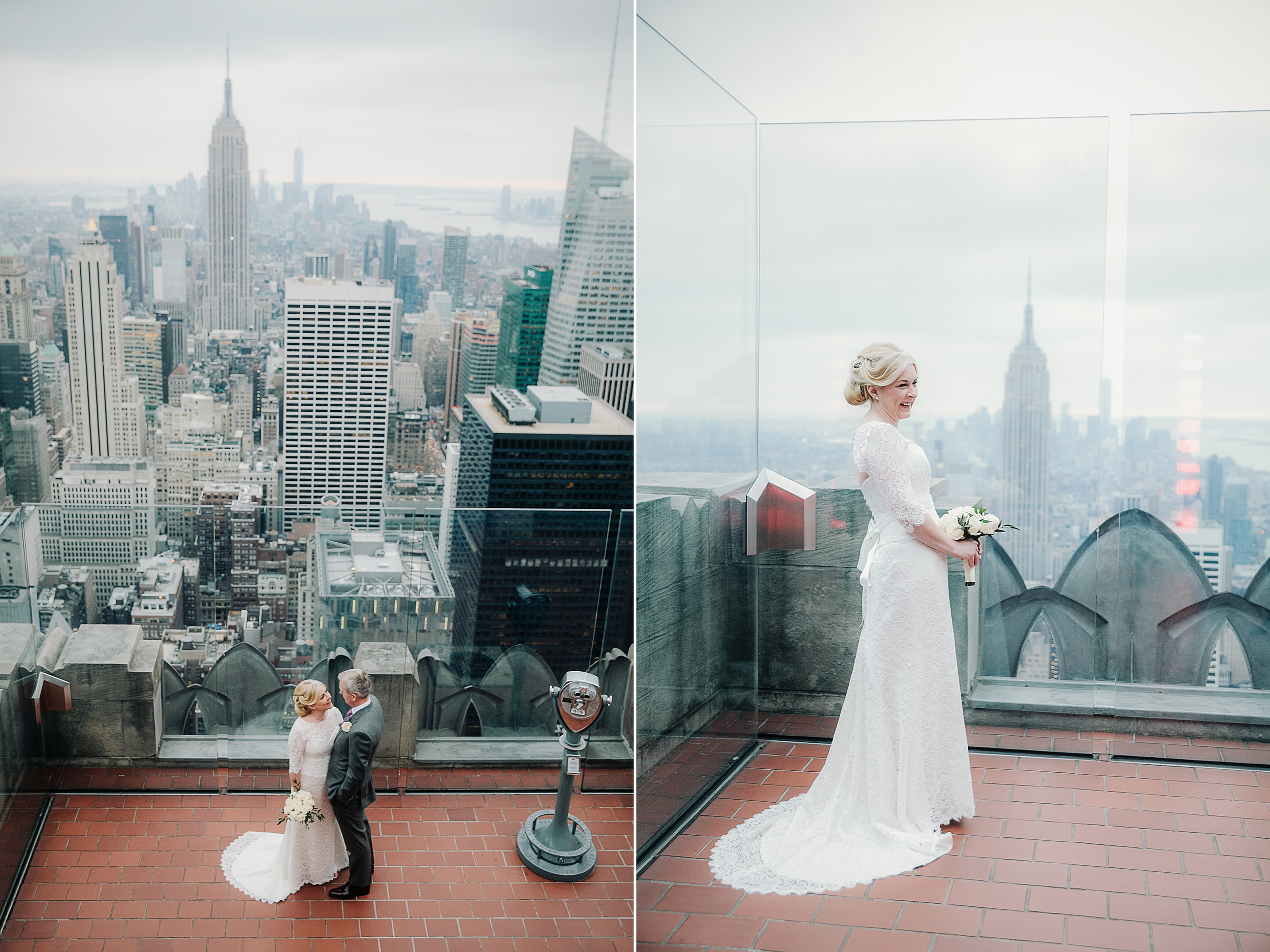 Top of the Rock intimate NYC wedding by Tanya Isaeva Photography