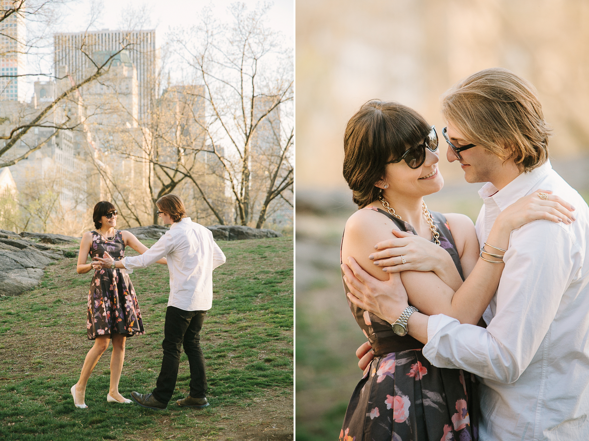 Central Park spring engagement session by Tanya Isaeva Photography