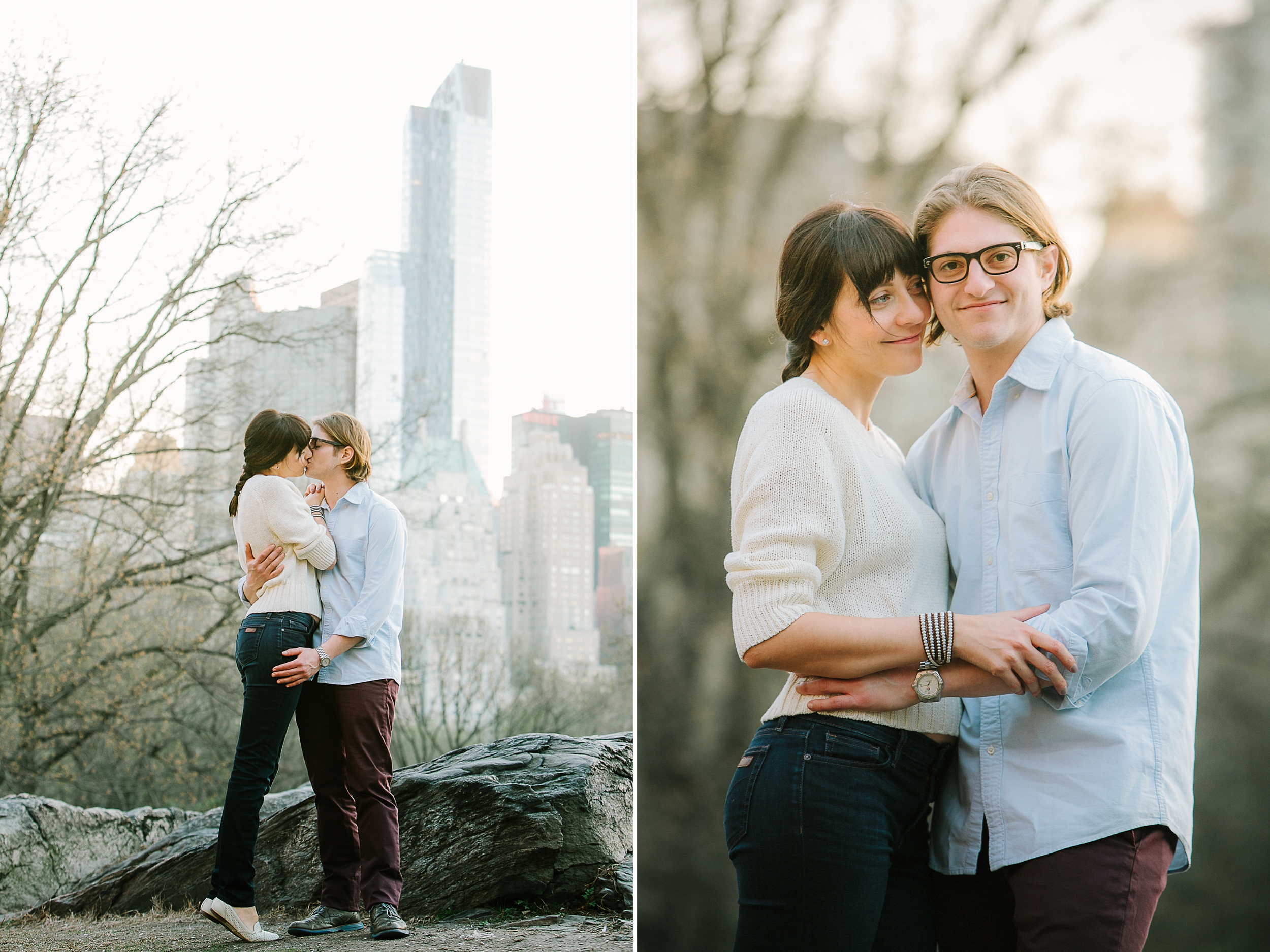 Central Park spring engagement session by Tanya Isaeva Photography