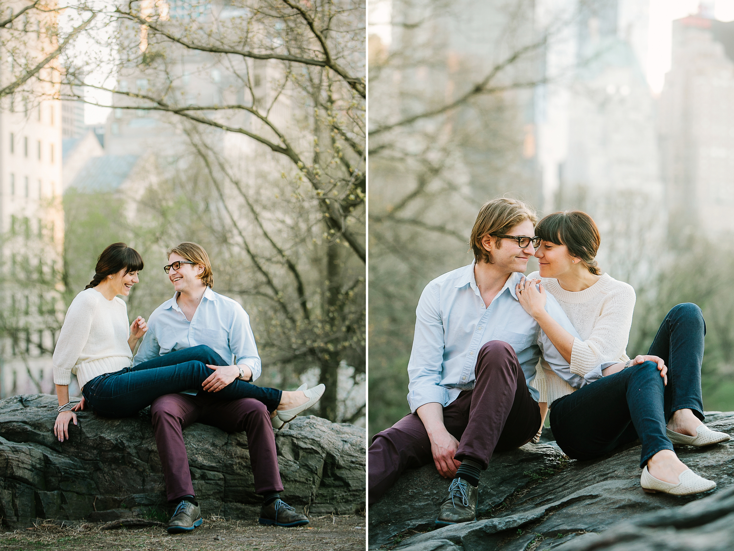 Central Park spring engagement session by Tanya Isaeva Photography