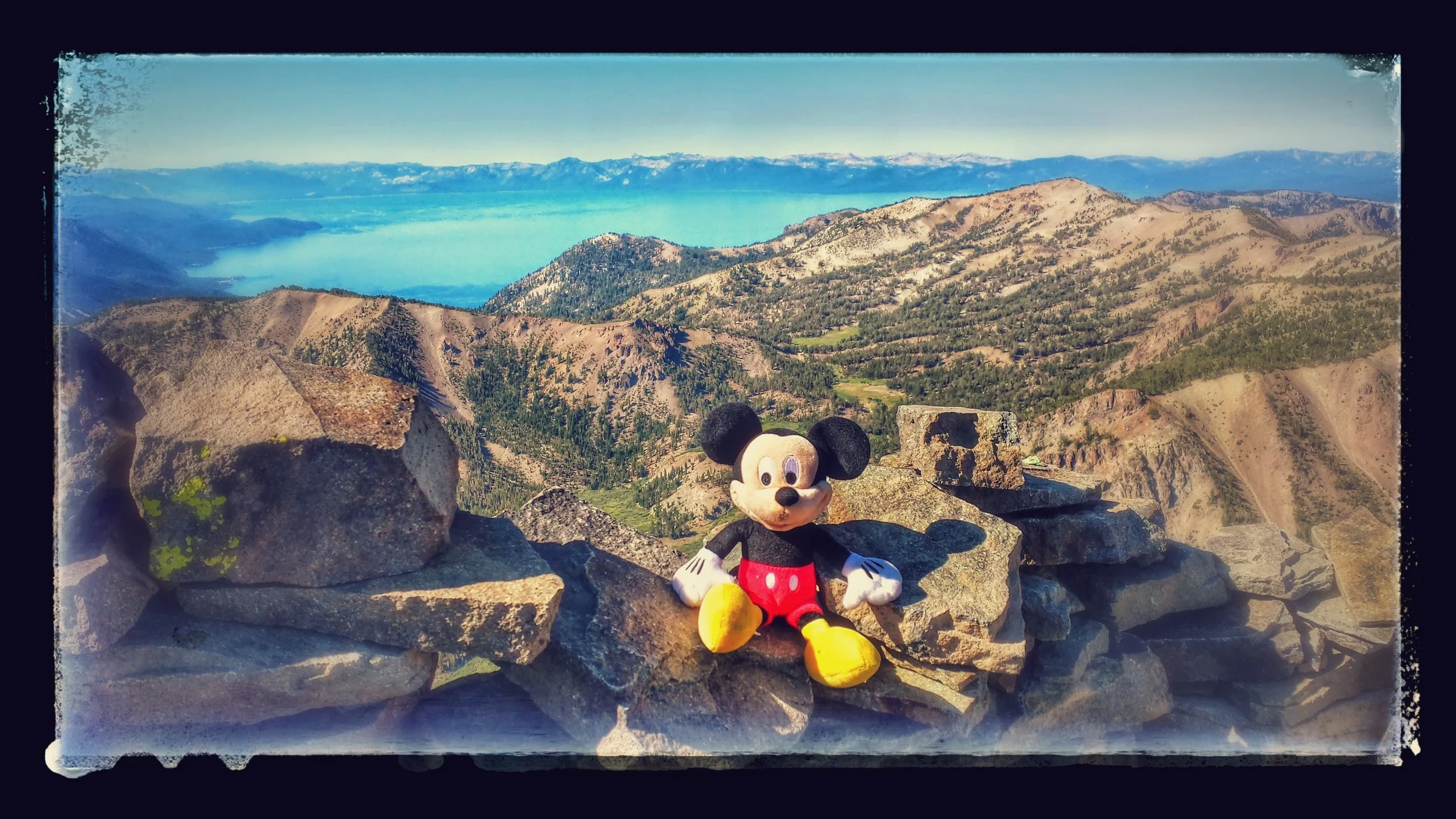 Mickey Mouse accompanies me on every hike to remind me of all the special Make-A-Wish Kids all around the world! Never take a single day for granted and never be petty. Live life to the fullest and share the love of nature!!