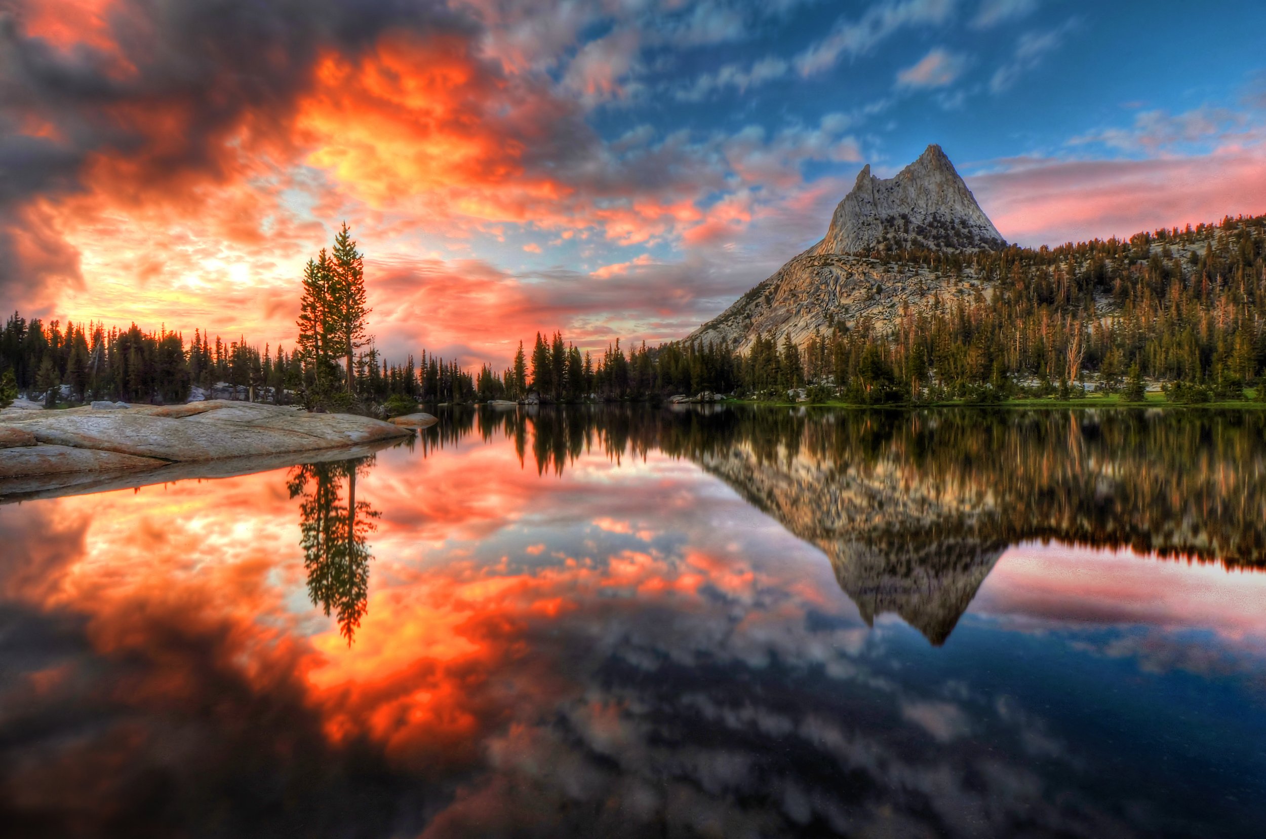 Last Light at Cathedral Lake Yosemite National Park, California.jpg