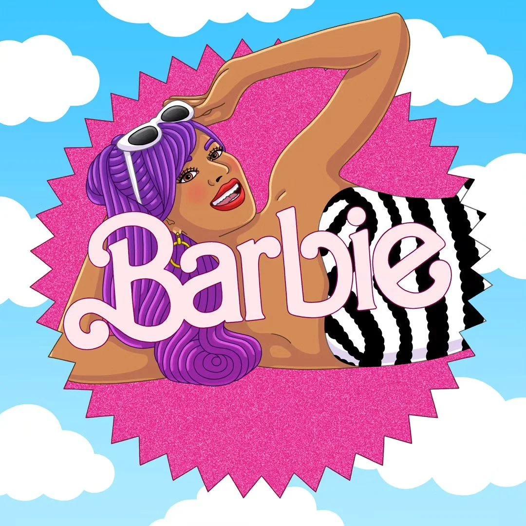 Brown Barbie 
.
.
.
#brown #barbie #indian #diversity #portrait #girl #woman #eyes #lips #smile #hair #ponytail #sunglasses #swimsuit #earrings #fashion #beauty #sky #clouds #pink #pretty #beautiful #illustration #illustrator #art #artist #photoshop 