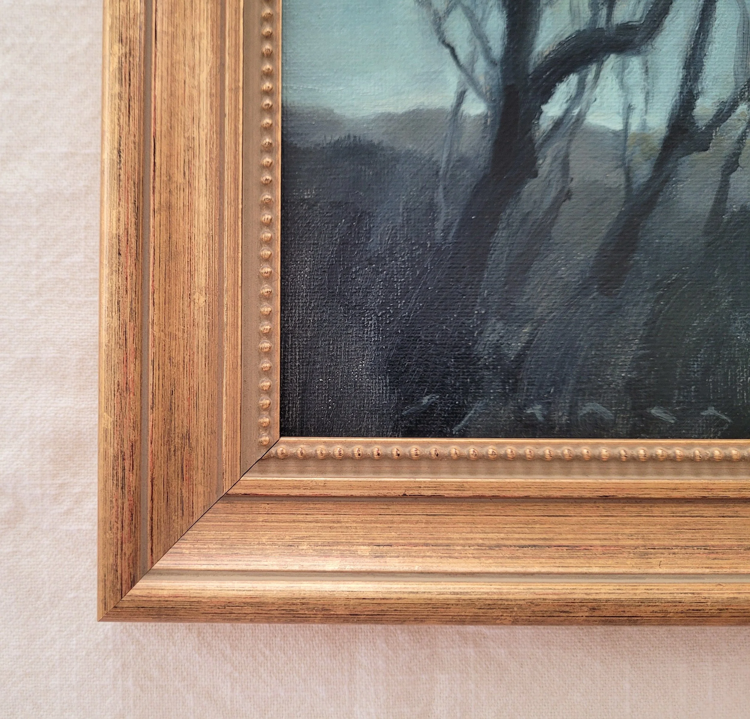 Clawing at the Sky 6x6 oil framed 2.jpg