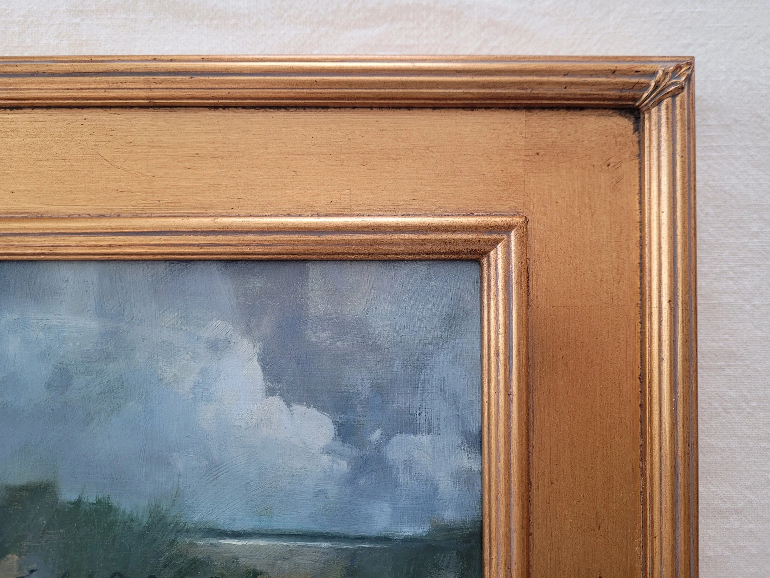 Glimmer at First Beach 6x12 framed 3.jpg