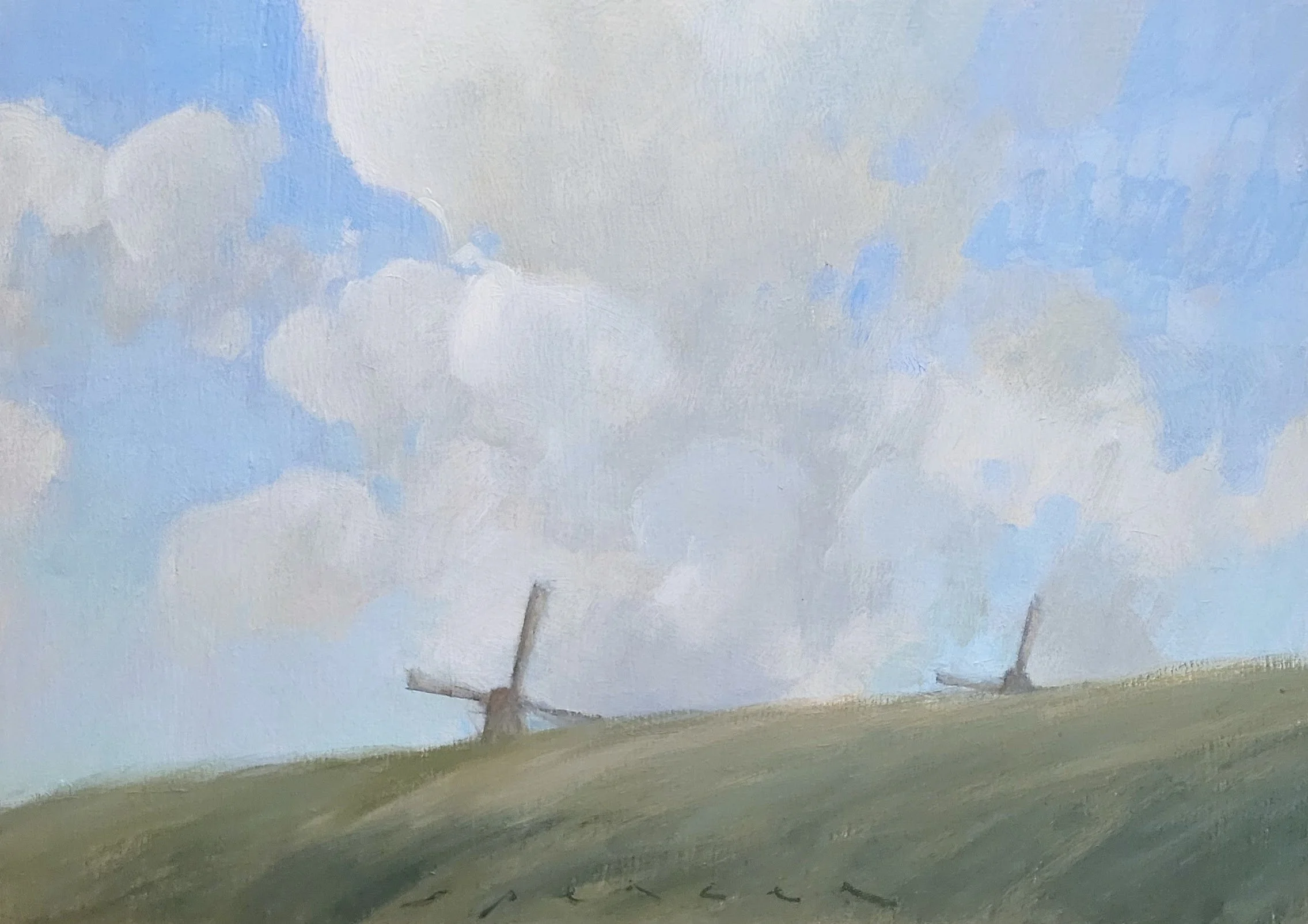Kinderdijk Skies 2 10x13 oil on panel 2025.jpg