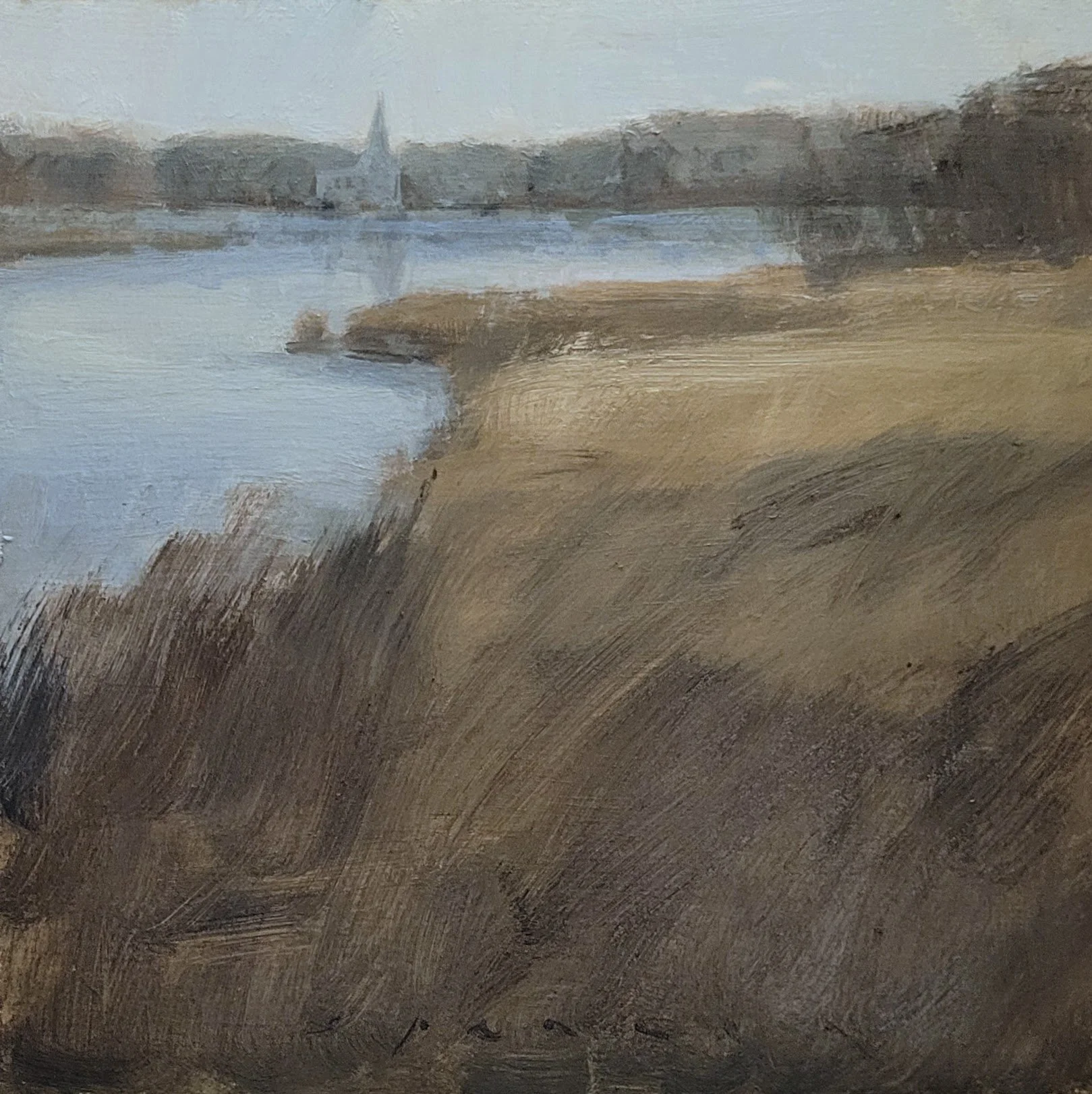 Not A Soul Around 8x8 oil on panel 2025.jpg