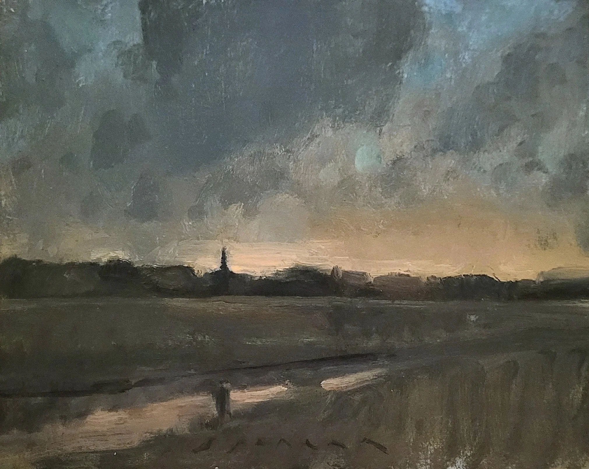 Bathing in Sunset 8x10 oil on panel 2026.jpg
