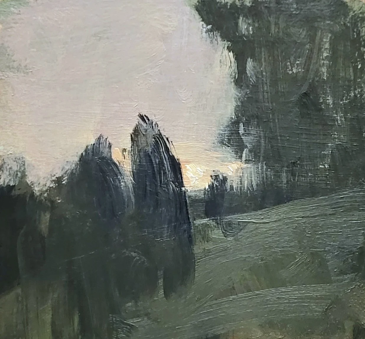 Kiss of Sun oil on paper matted to 8x8 2026.jpg