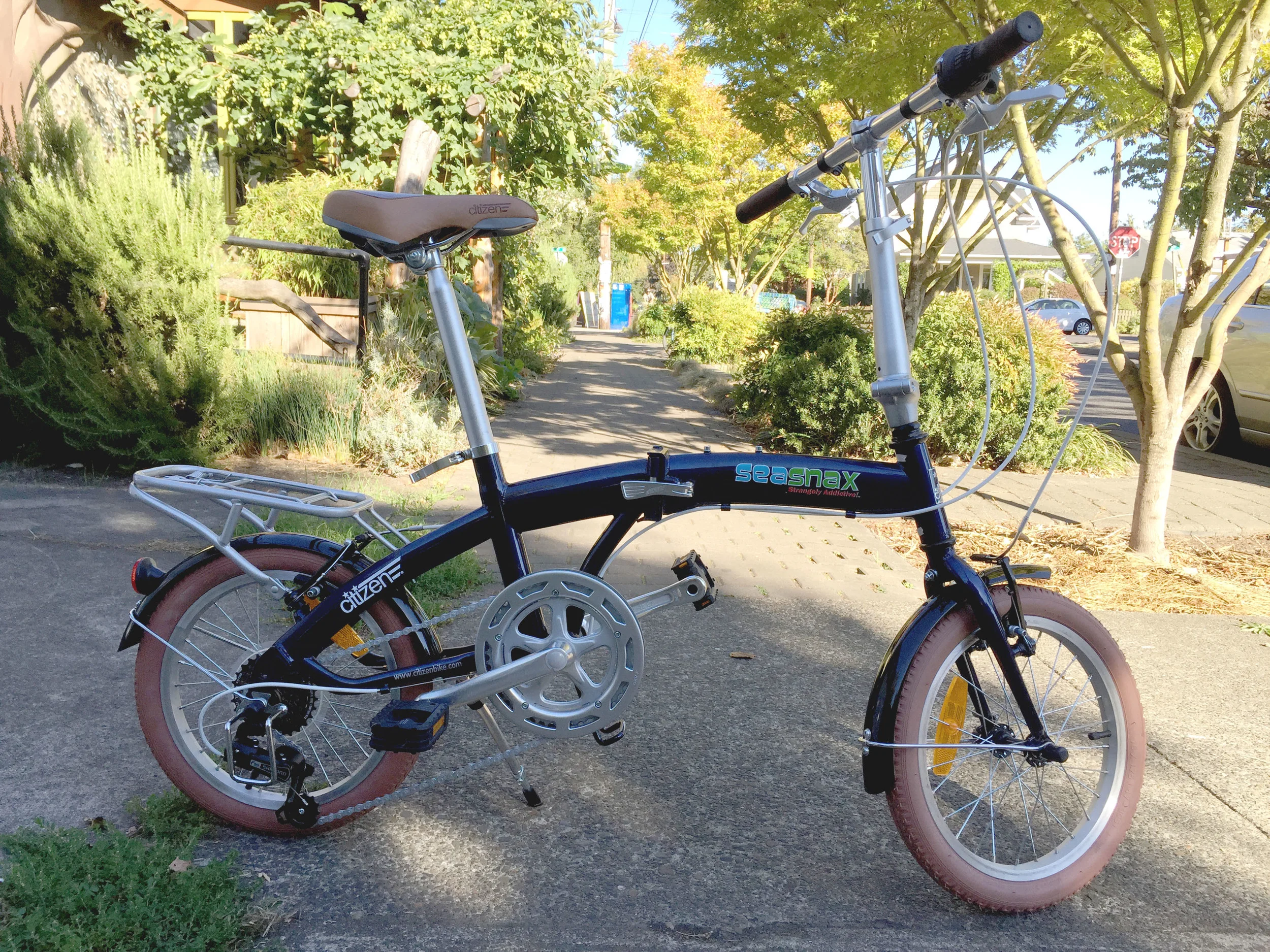 We will be giving away this folding bike during the sale! All you have to do to enter to win is buy a case of SeaSnax - one lucky case will have a golden ticket inside! 