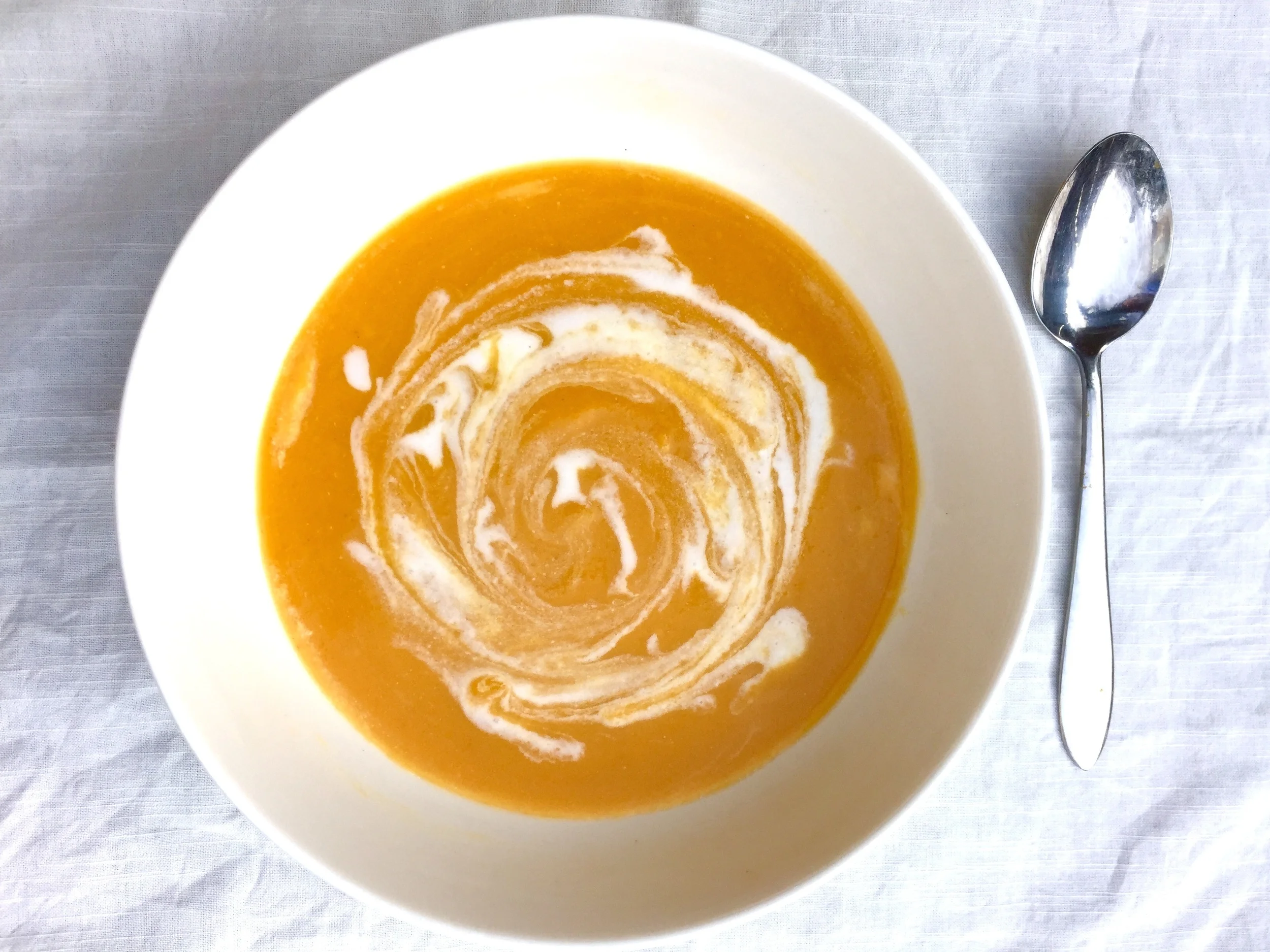 Butternut Squash Soup with Miso and Coconut