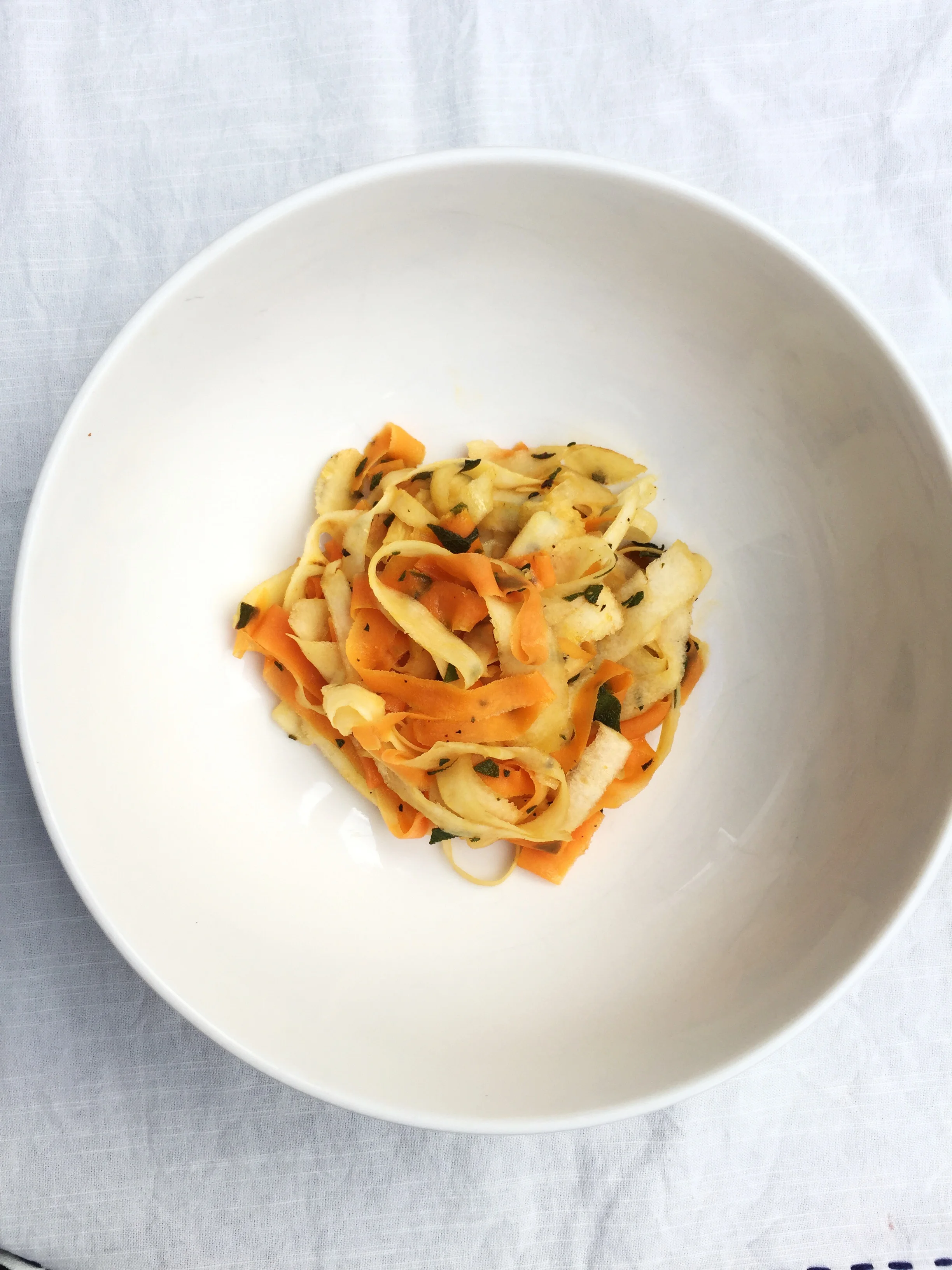 Jerry Traunfeld’s Root Ribbons with Sage