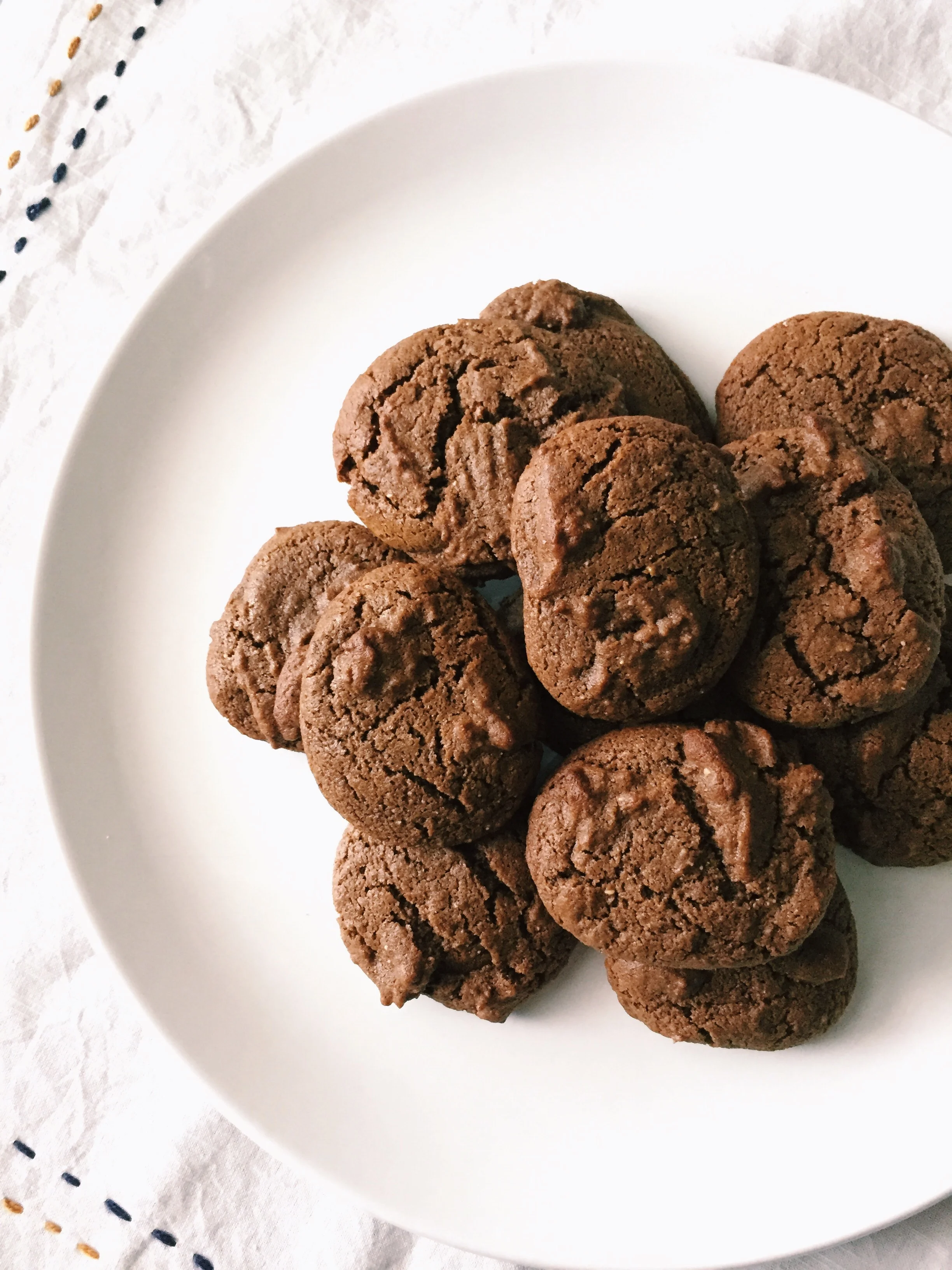 Chewy Teff Ginger Molasses Cookies