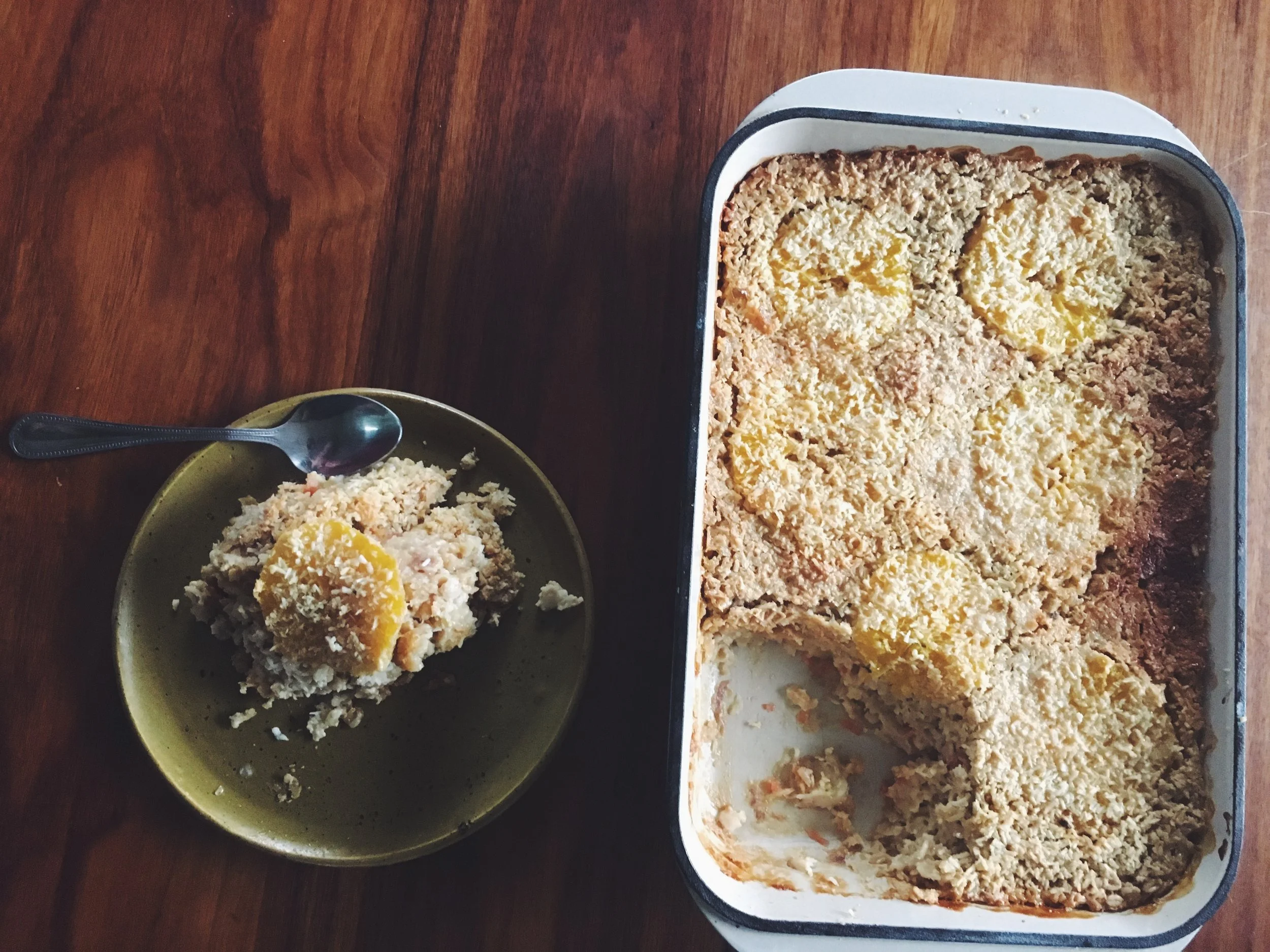 Baked Oatmeal with Coconut &amp; Citrus