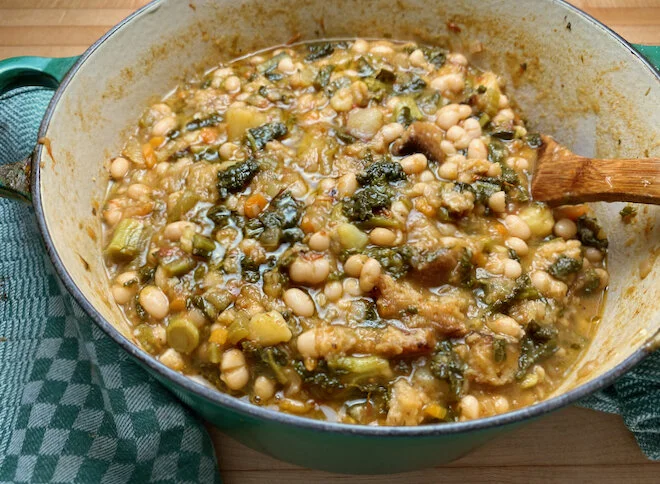 Ribollita - Tuscan White Bean & Kale Soup