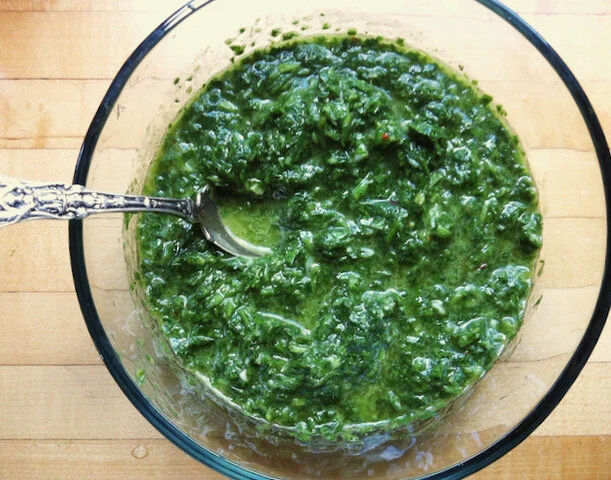 Radish Top & Herb Chimichurri