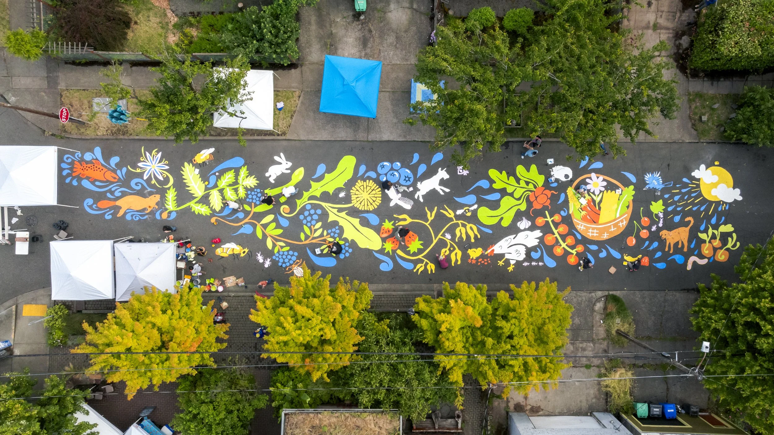 We're Re-Painting Our Street Mural!