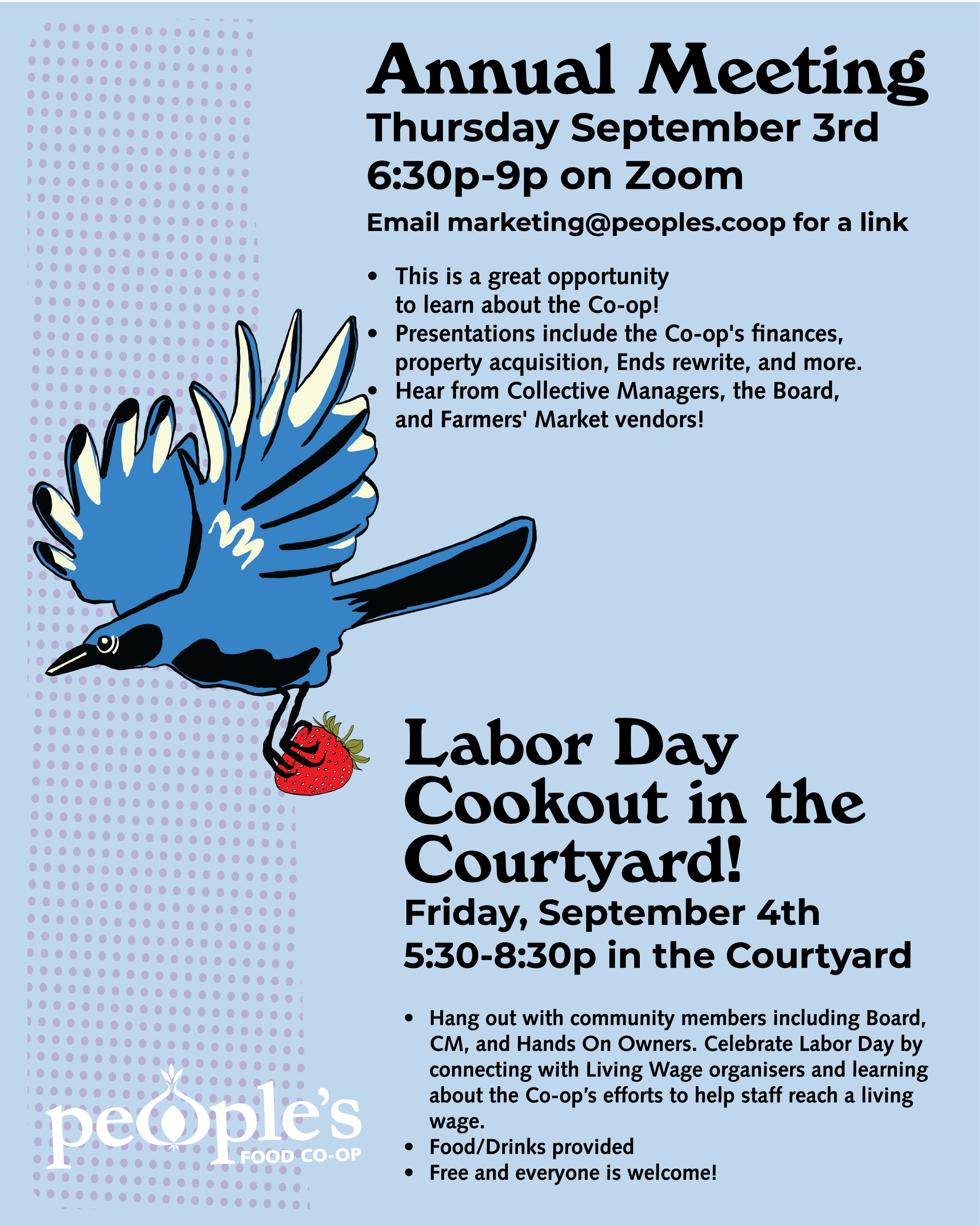 Annual Meeting Part 2: Labor Day Cookout!