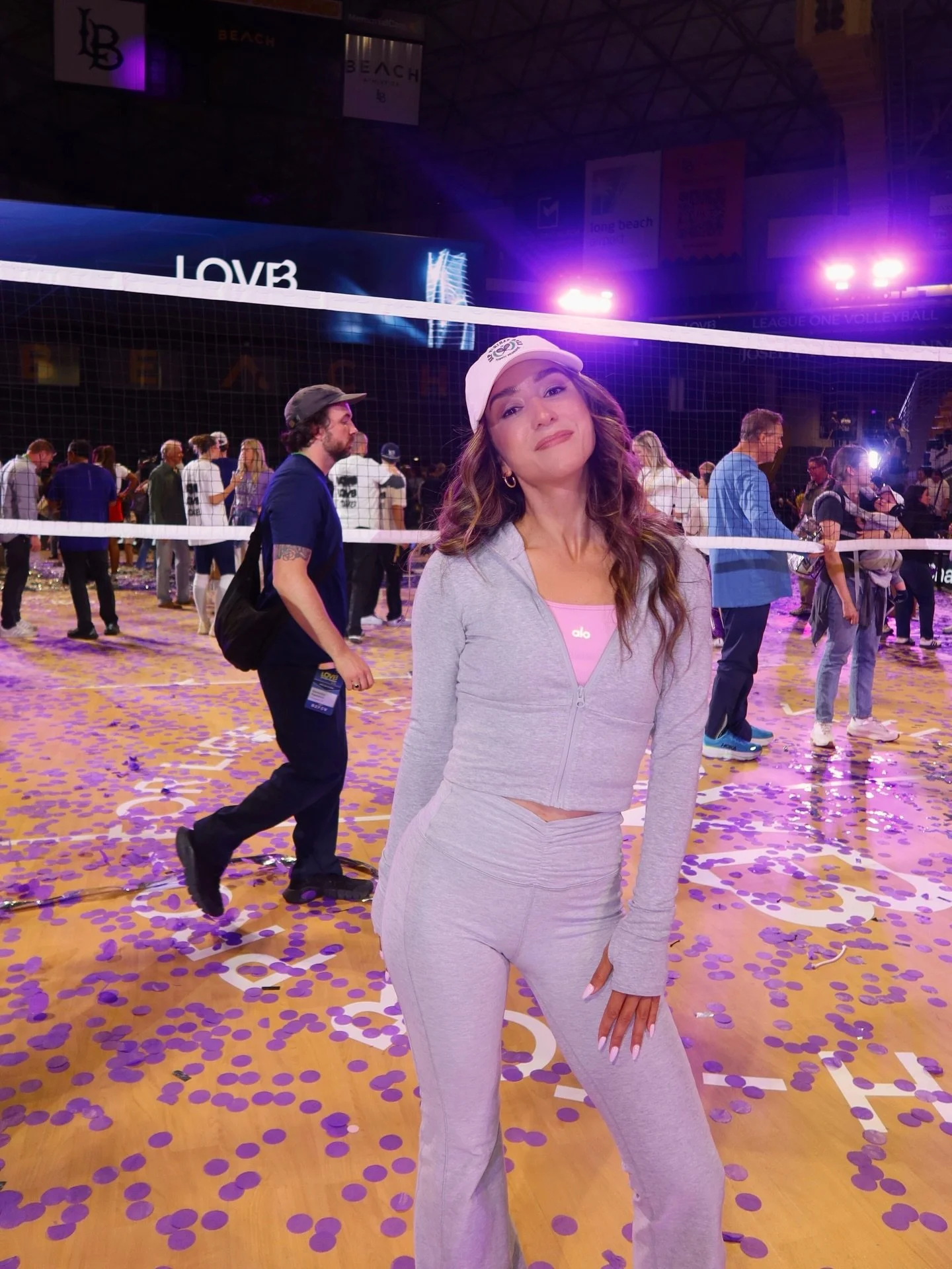 Grateful to volleyball for shaping my career path in sports and who I am today 🫶🏽 I was so excited to support @lovb all week and see how much the game has grown. It was literally packed in the stands, completely sold out. 10 year old me is still fr