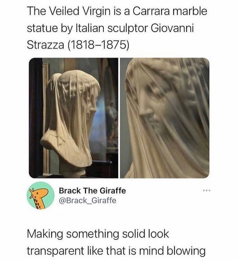 One of my favorites #fineart #giovannistrazzatheveiledvirgin #italianfineart #1800&rsquo;s
