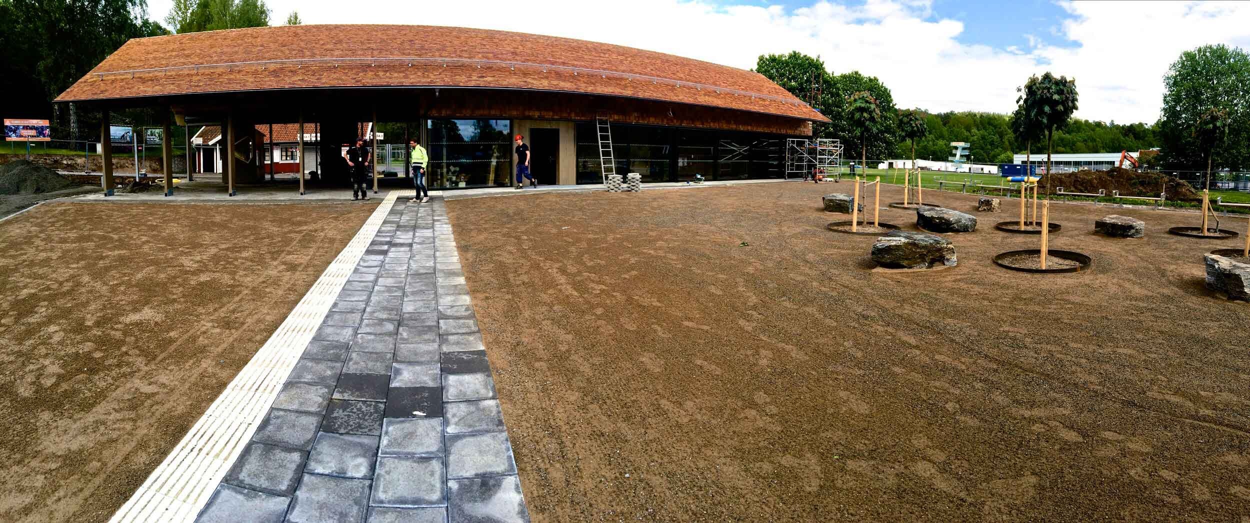 Djurparkens nya entré - Golvpspackling