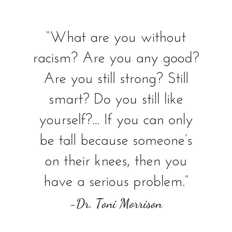 The elevated Ancestor Dr. Toni Morrison has questions wyt folks. It behooves you to do the work and answer them. Don&rsquo;t tell me though, tell your journal and your therapist! The full quote is below. ⁣
⁣
&ldquo;If I take your race away, and there