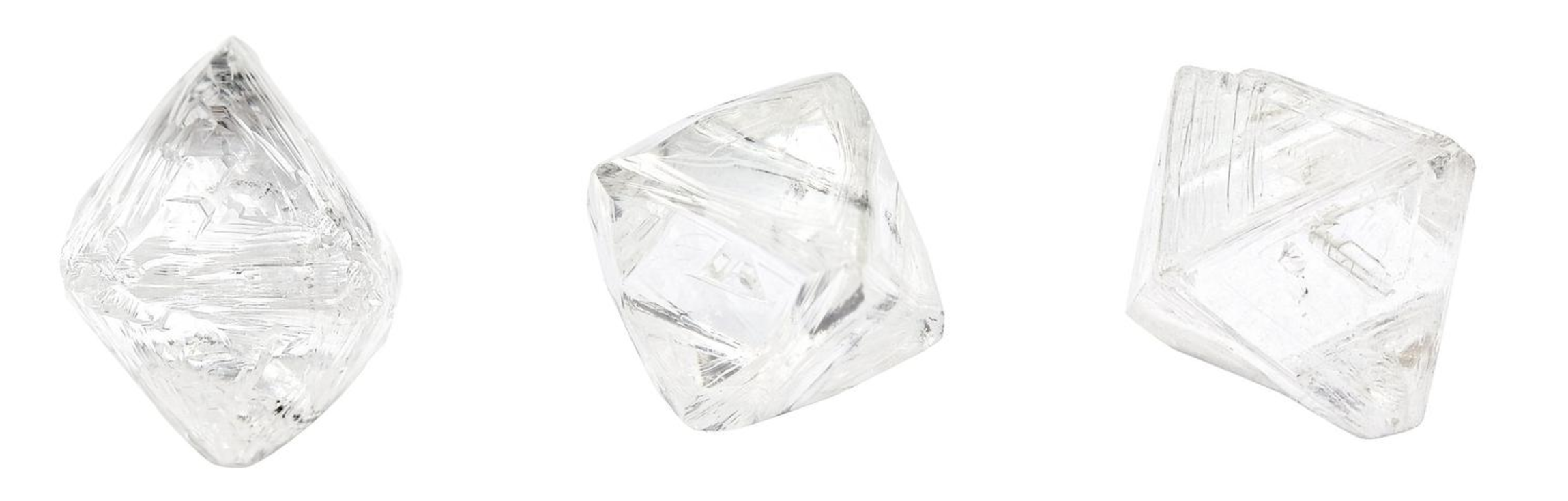Rough diamonds from the Raw Stone
