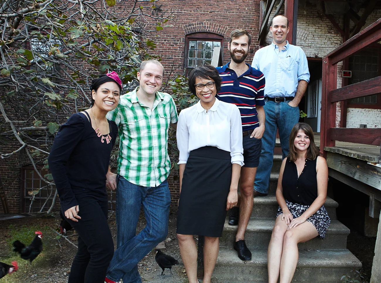 Lucha Rodriguez : mixed media artist, Nick Madden: mixed media artist, Fatimah Abdullah : animator, Matt Terrel, Angus Galloway : painter, Molly Rose Freeman : painter, muralist, Jason Kofke : printmaker, mixed media artist (not pictured).