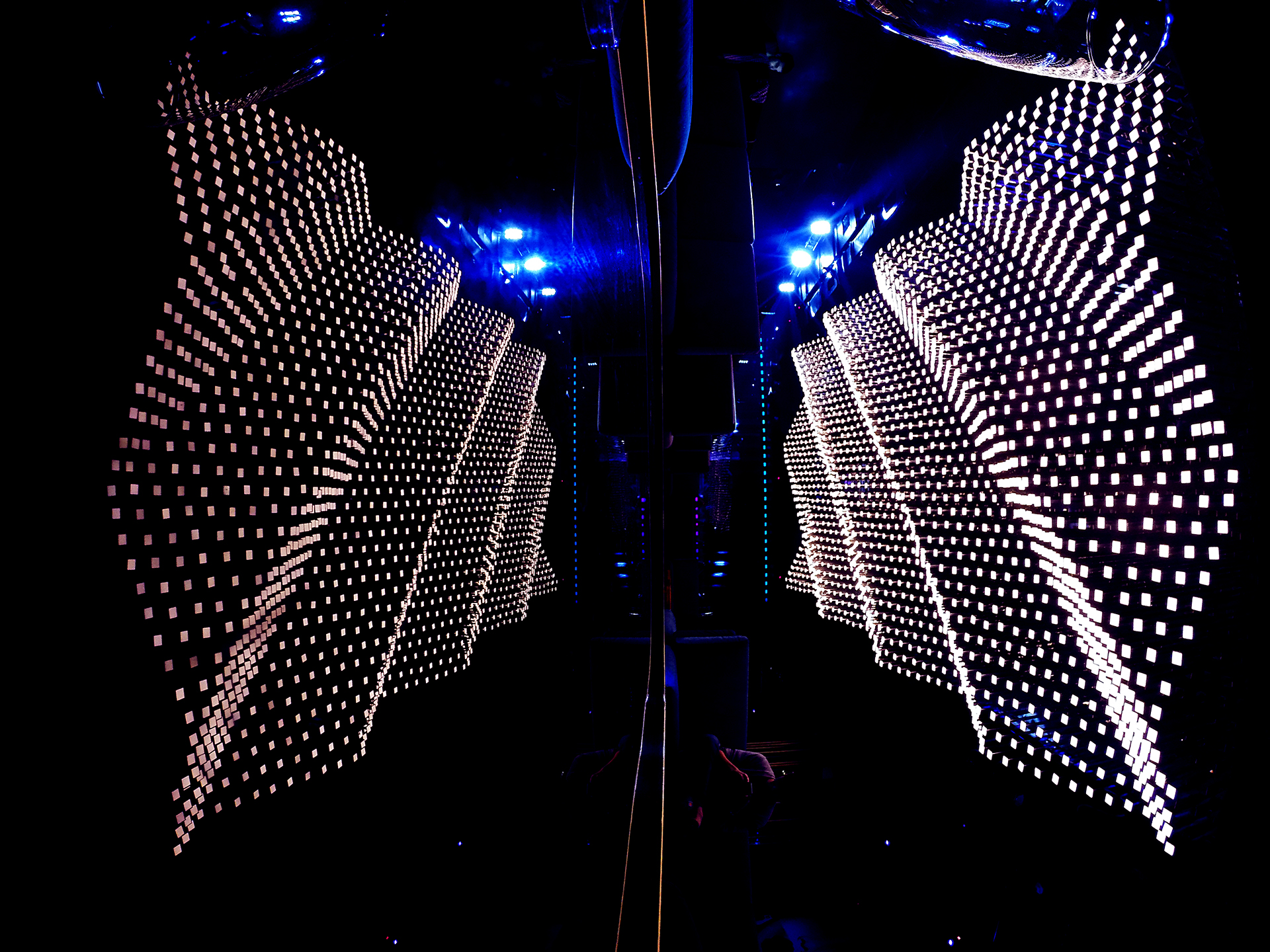 Largest oled interactive ceiling installation