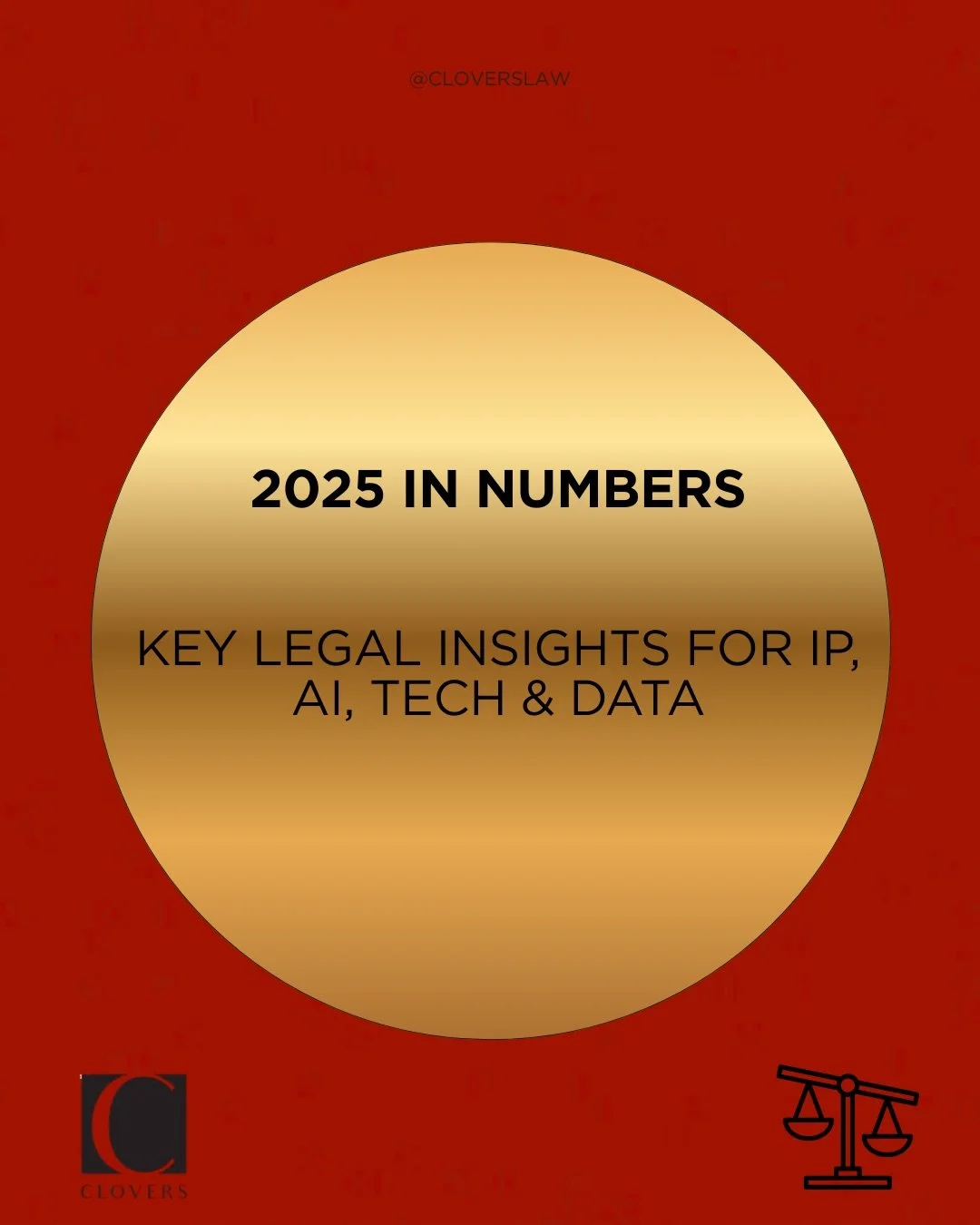 The last month of the year calls for a clear overview.
Here are a few telling numbers worth mentioning.

At Clovers, we provide legal guidance to help you safeguard your creations

#Clovers #IPLaw #TechLaw #AILaw #Innovation #2025