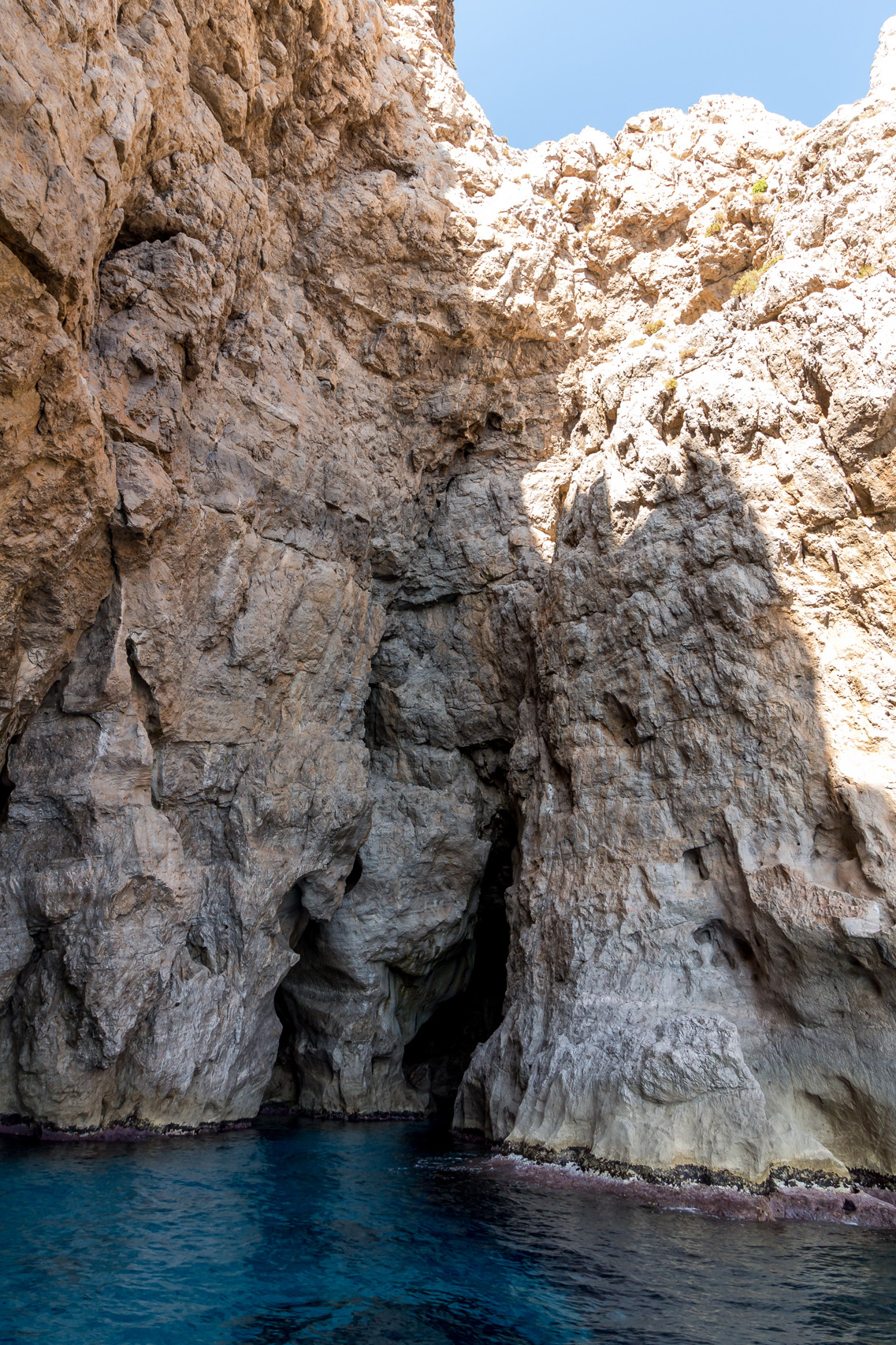 Caves of Marettimo island