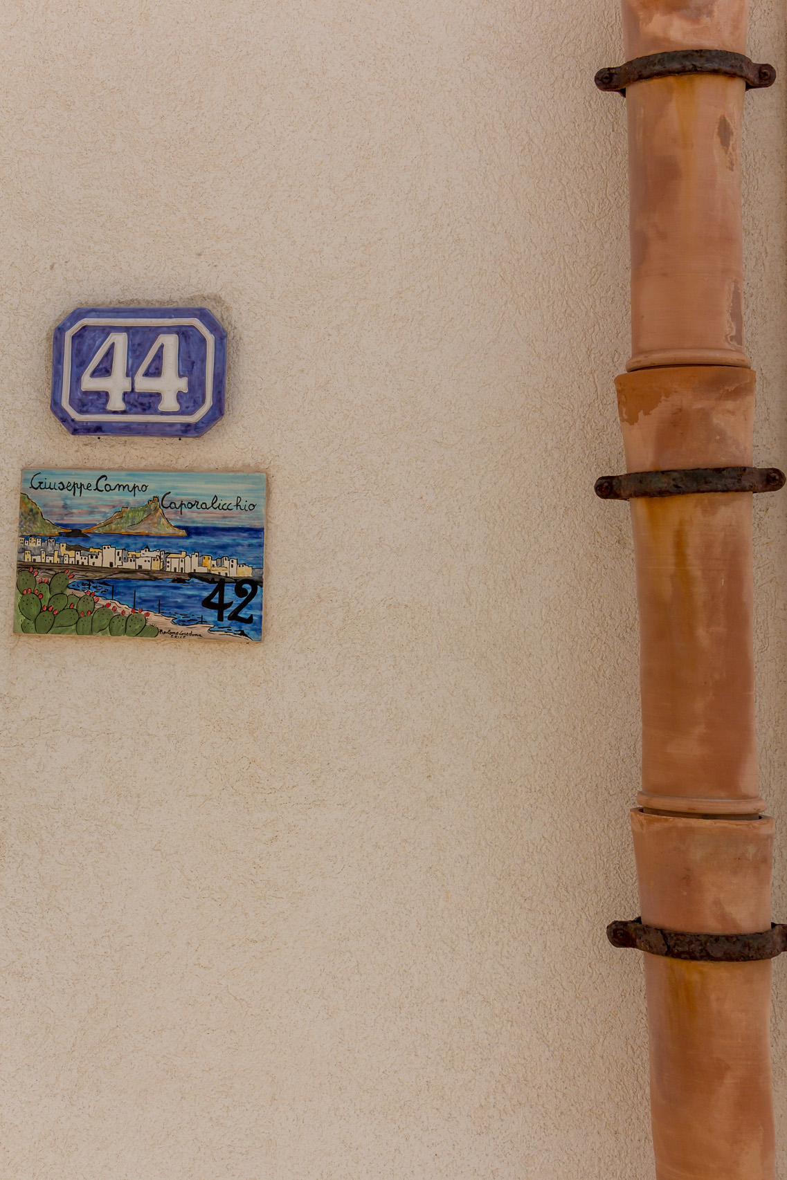 House numbers in Marettimo