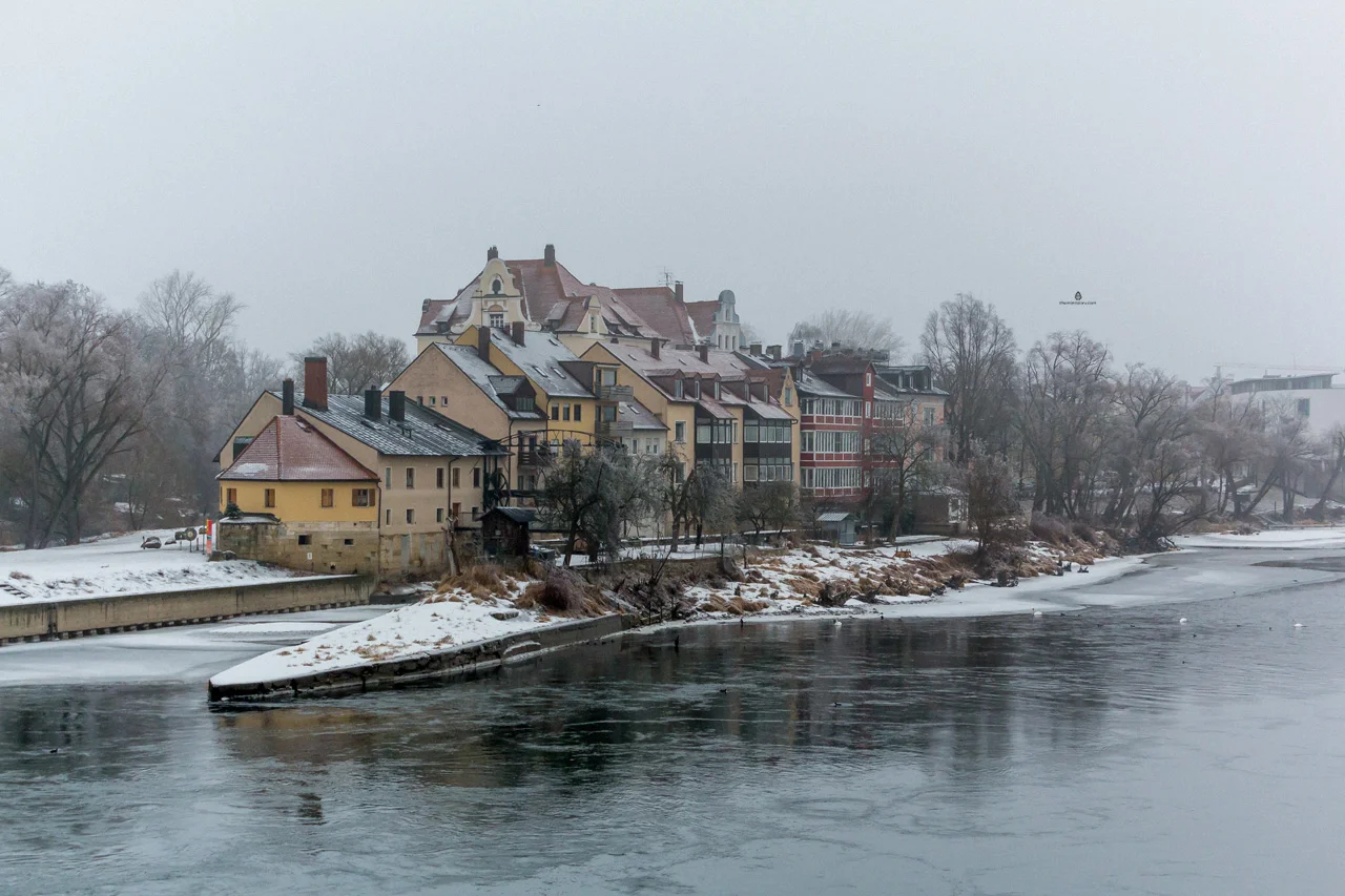Frosty streets of Regensburg