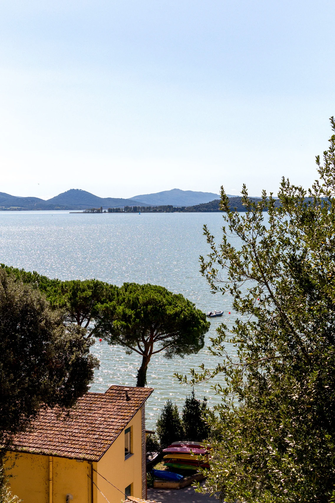 Trasimeno lake in Umbria, Italy