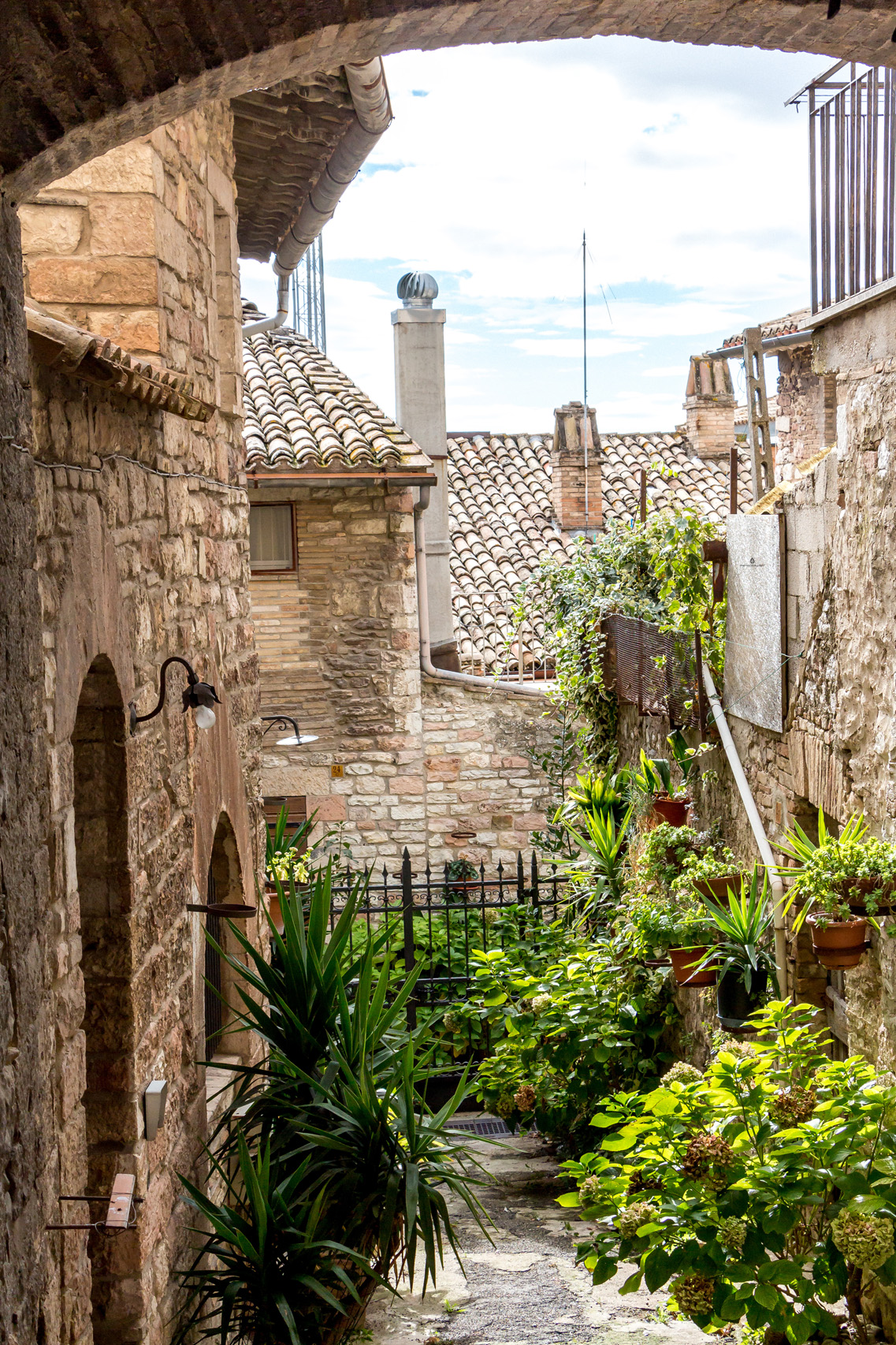 Courtyard in Assisi, Umbria