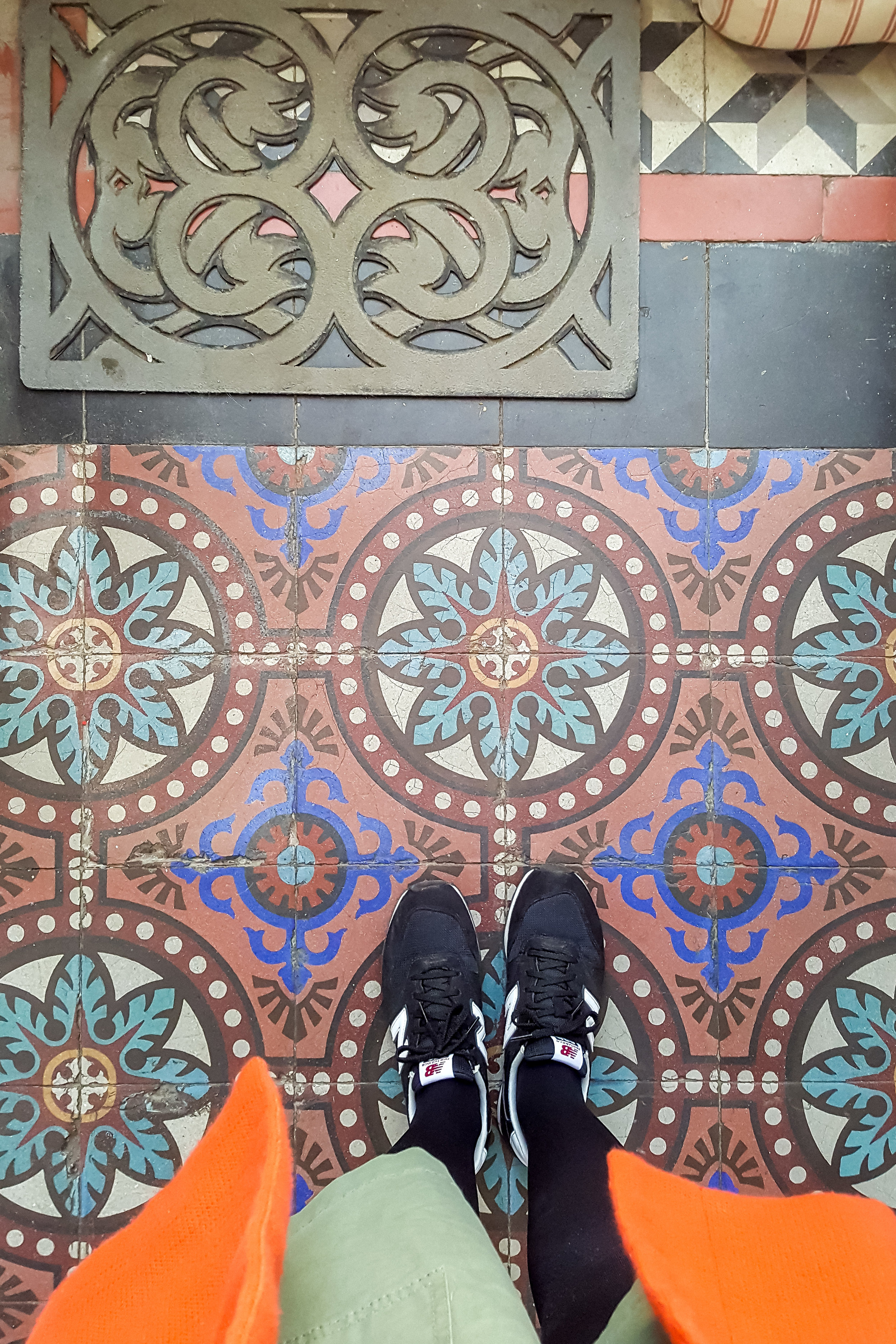 Floor tiles in a house near Bordeaux, France