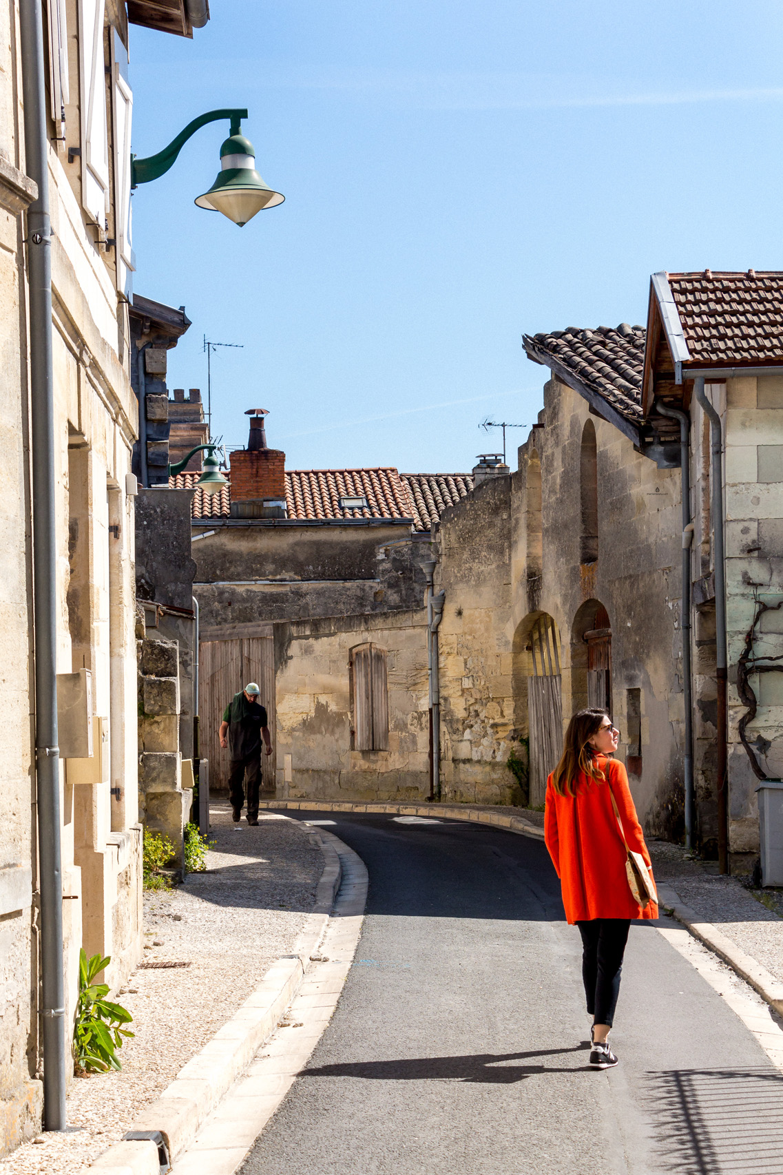 On the street in Margaux, Medoc