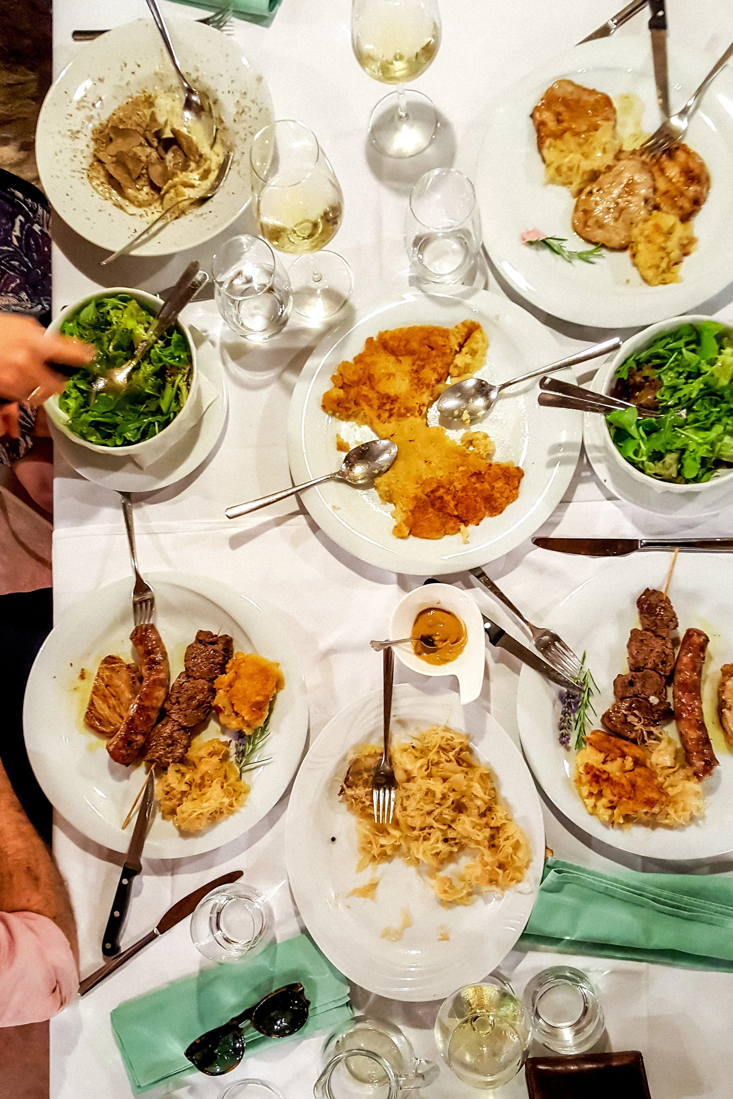 Dinner at Konoba Malo Selo, Istria