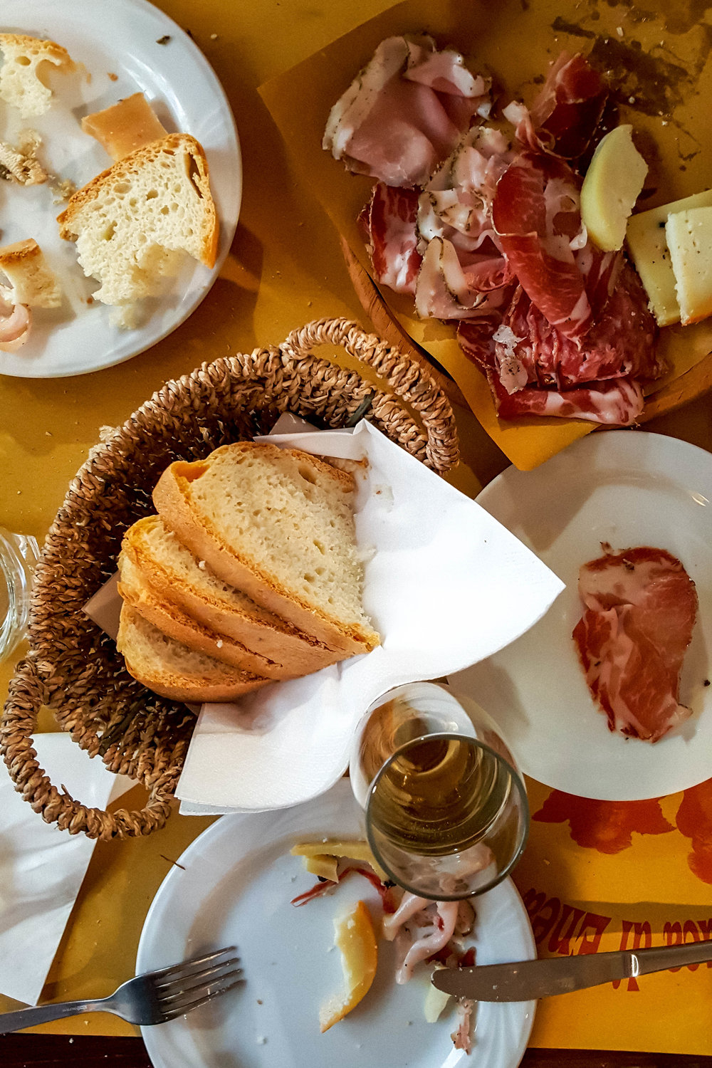 Lunch at La Buca di Enea, Pienza