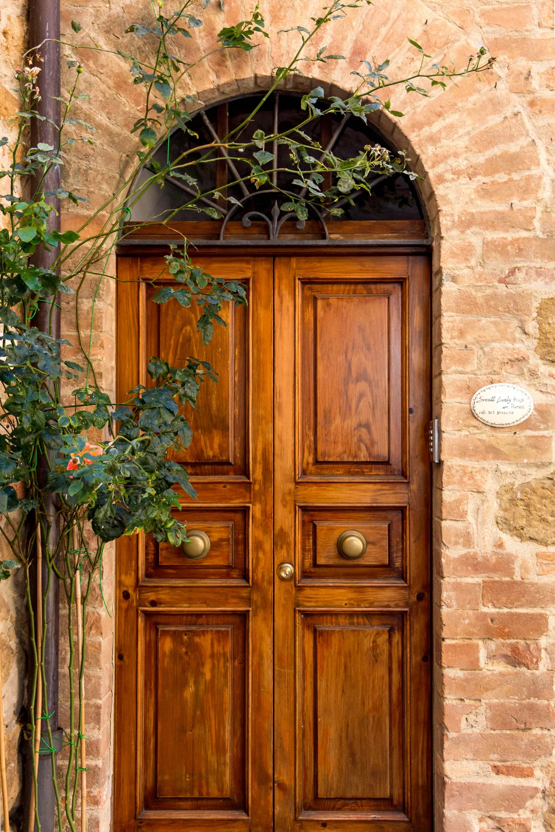 Pretty doors of Pienza, Tuscany