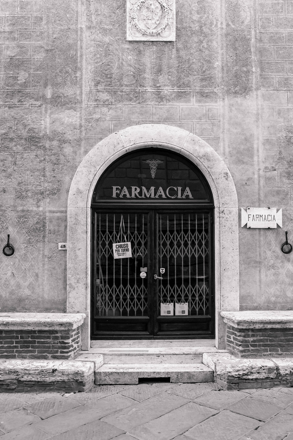 Pharmacy in Pienza, Tuscany