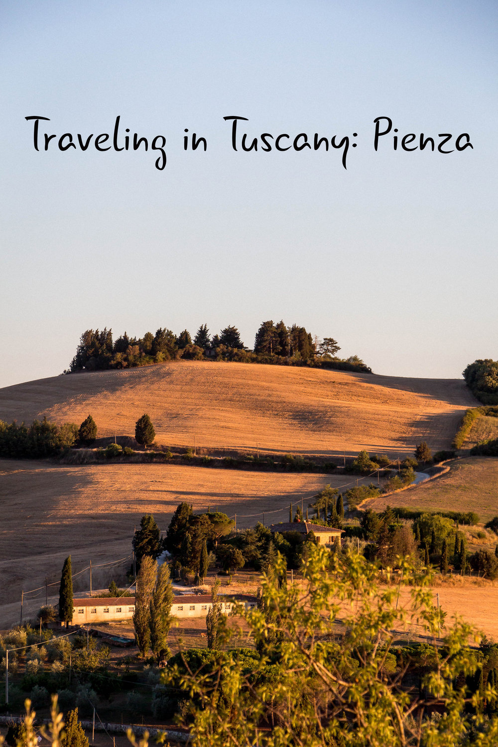 The views of Val d'Orcia from Pienza, Tuscany