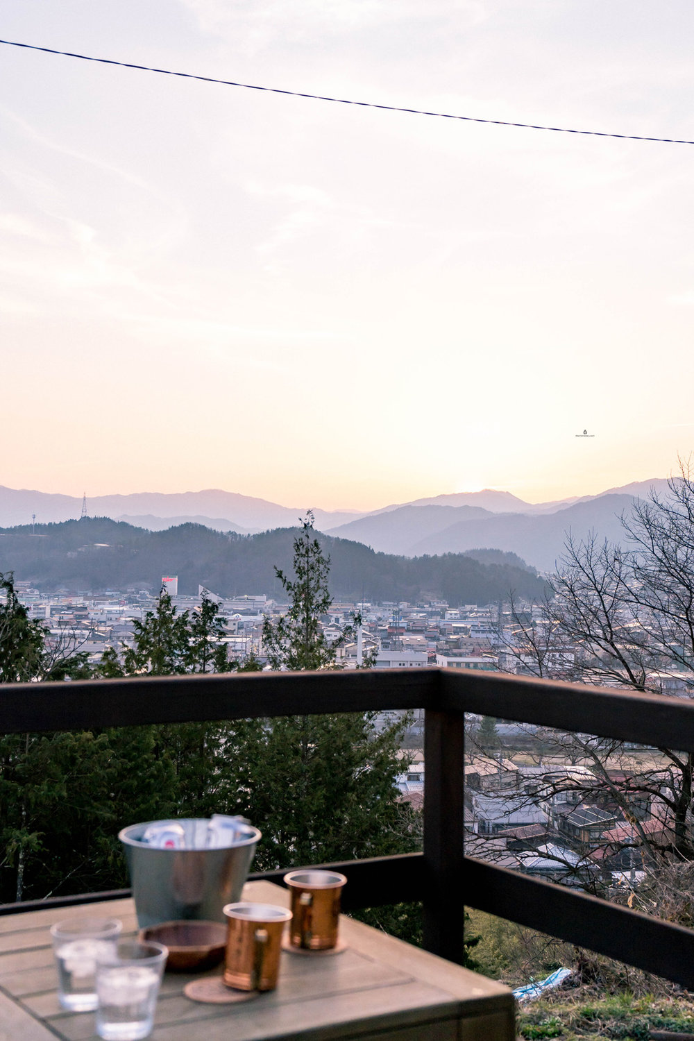 View of Takayama from Ichii cafe