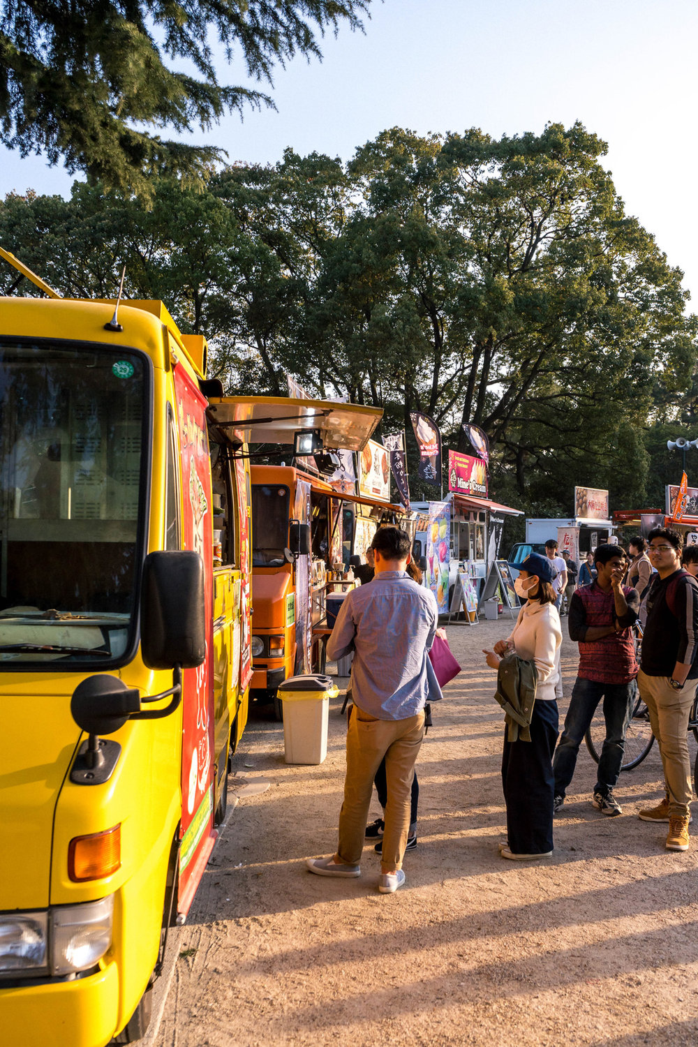 Food stalls on Hanami festival in Nagoya